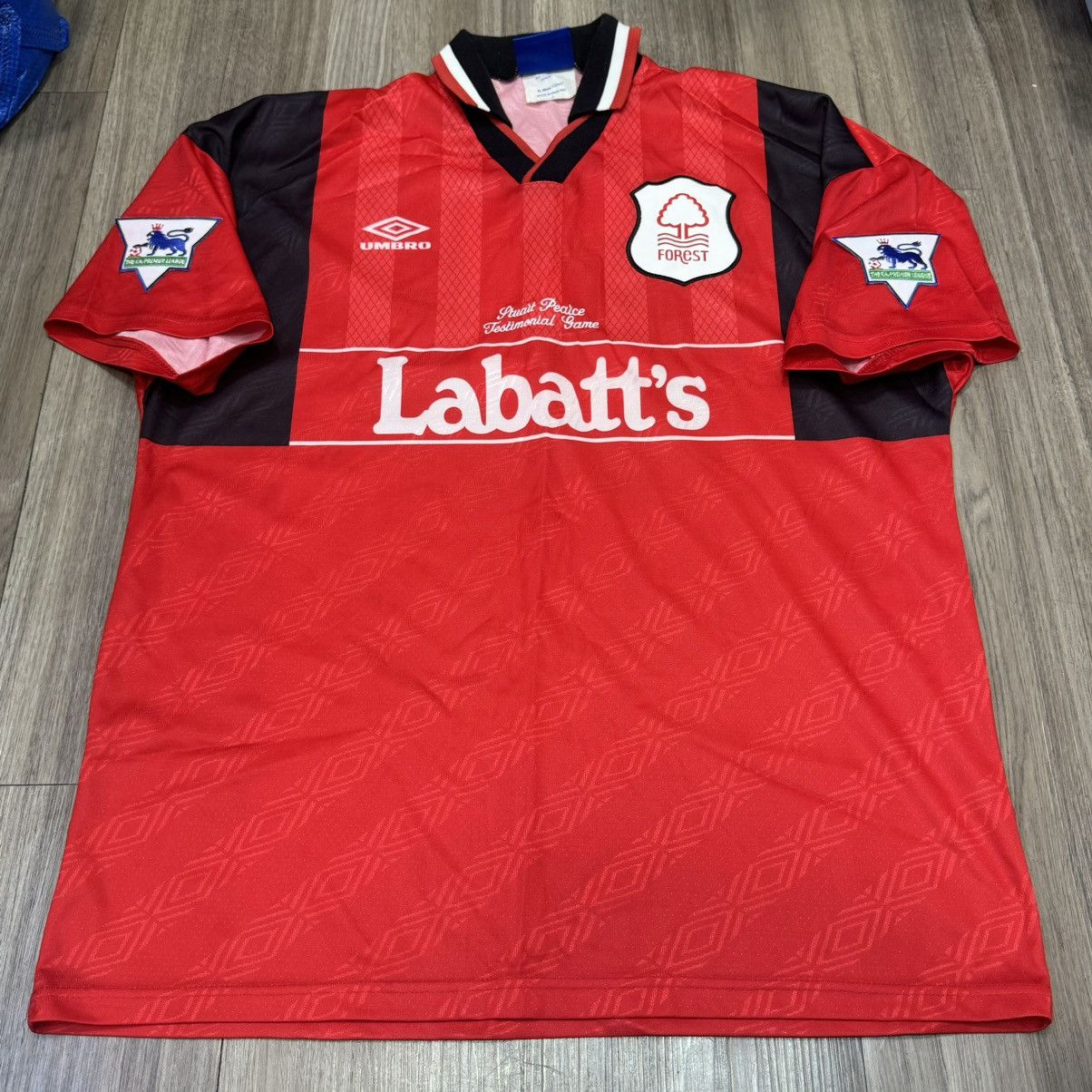 Umbro Nottingham forest 1996 stuart pearce testimonial match shirt Size US XL / EU 56 / 4 - 1 Thumbnail