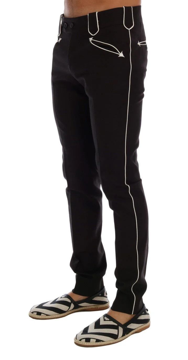 Dolce & Gabbana o1y0125 Casual Pant in Black Size US 28 / EU 44 - 2 Thumbnail