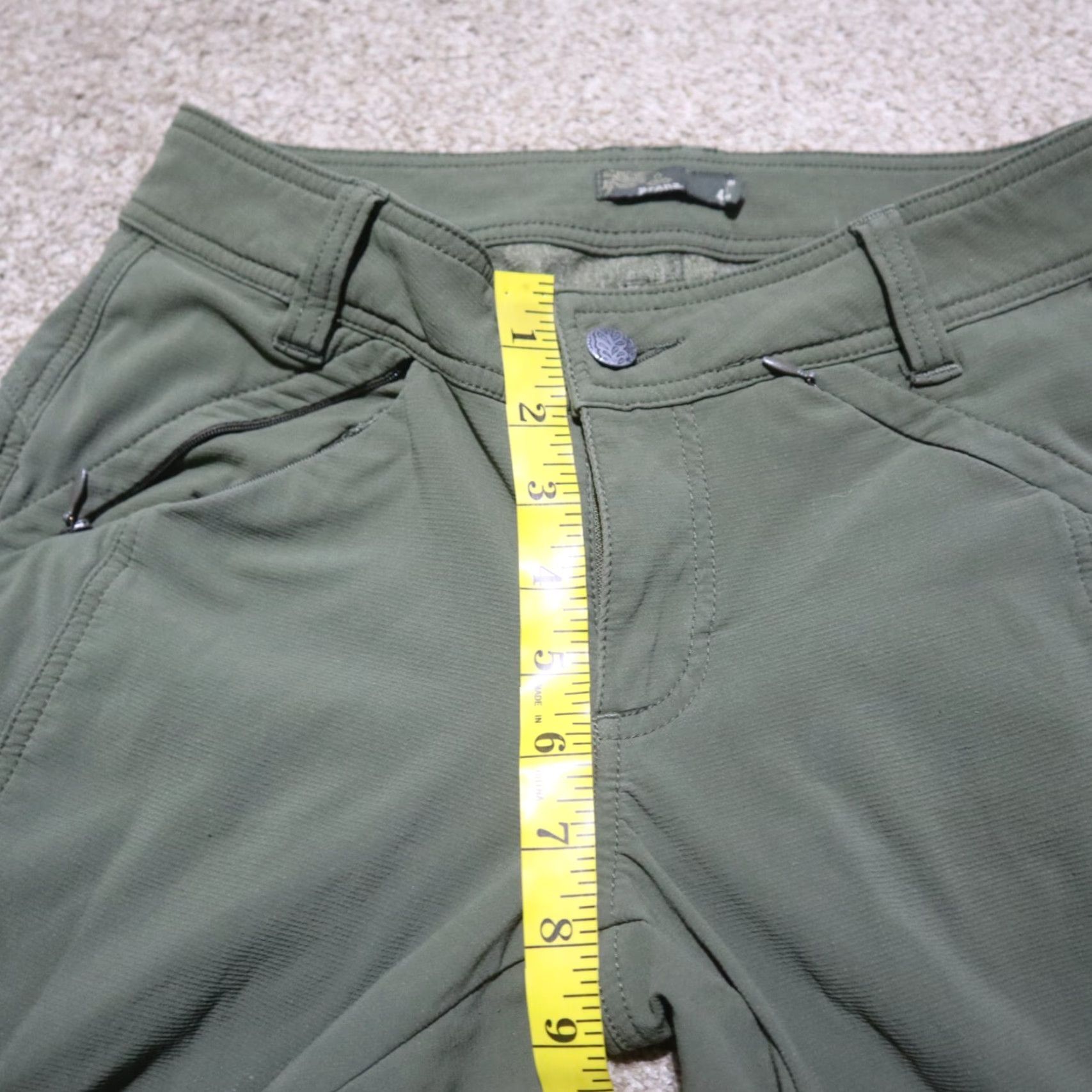 Prana Prana Jenna Pants Women Green Nylon Low Rise Stretch Chino Slim 4 Outdoor Size 27" / US 4 / IT 40 - 5 Thumbnail