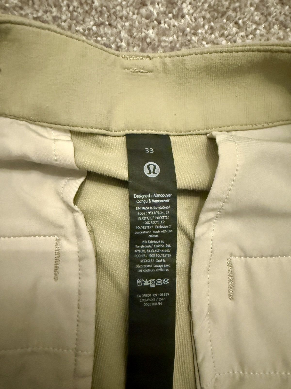 Lululemon Lululemon Chino Khaki Pants (33) Size US 33 - 5 Thumbnail
