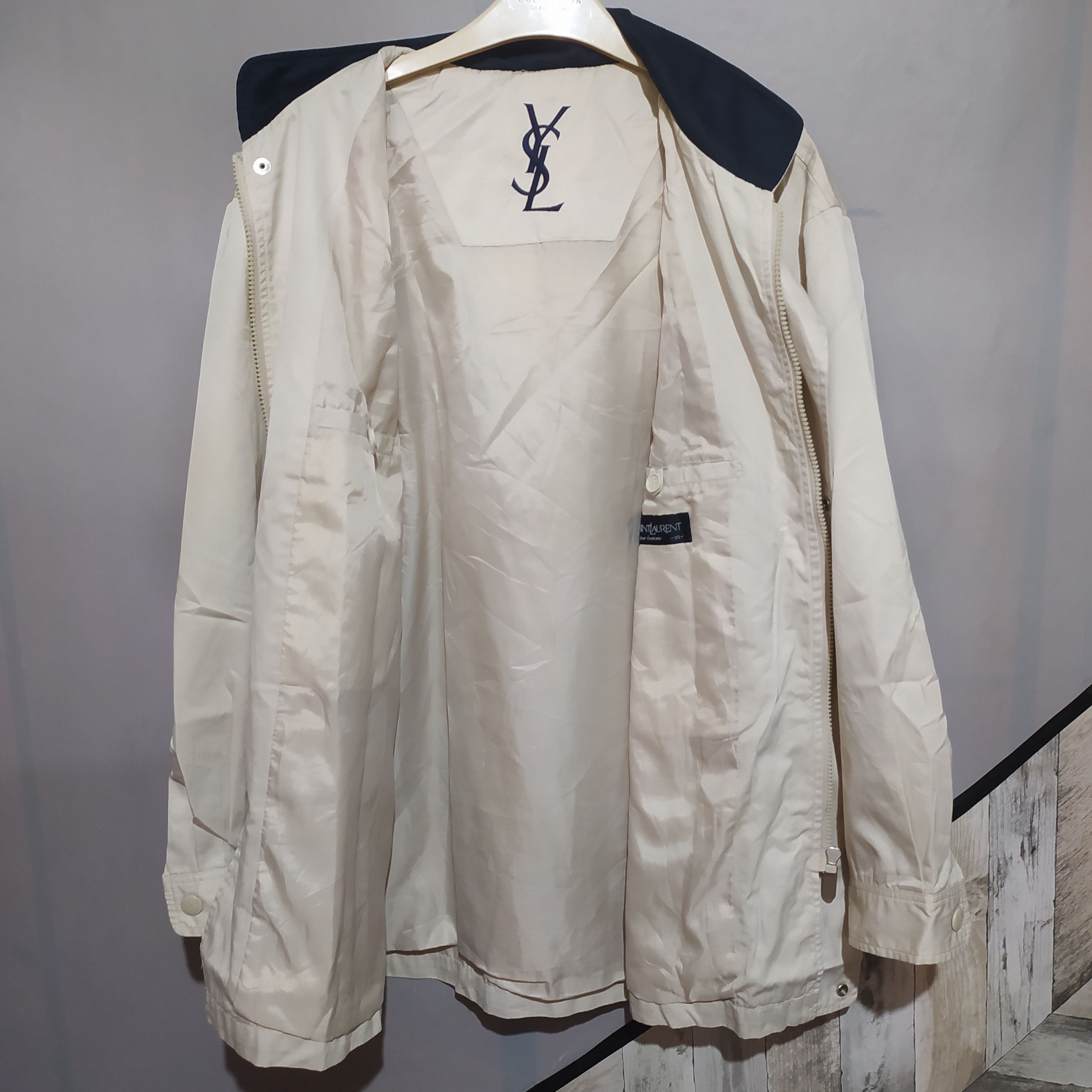 Yves Saint Laurent 💥BIG LOGO💥YSL Yves Saint Laurent Parka Jacket with Hoodie Size US M / EU 48-50 / 2 - 3 Thumbnail