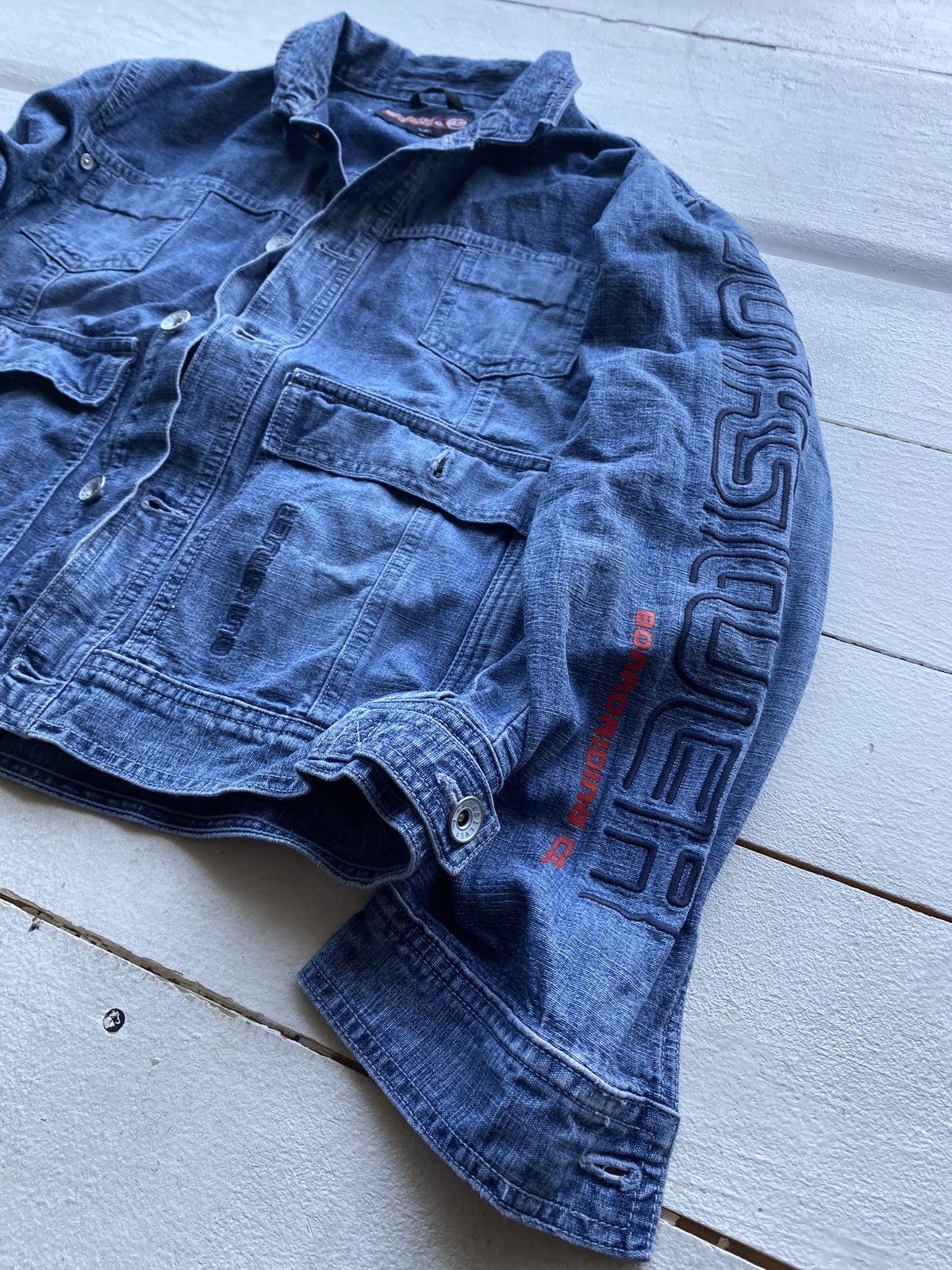 Quiksilver 🔥90s Quiksilver Vntg Rare Surf Archive Denim Jacket y2k Size M / US 6-8 / IT 42-44 - 3 Thumbnail