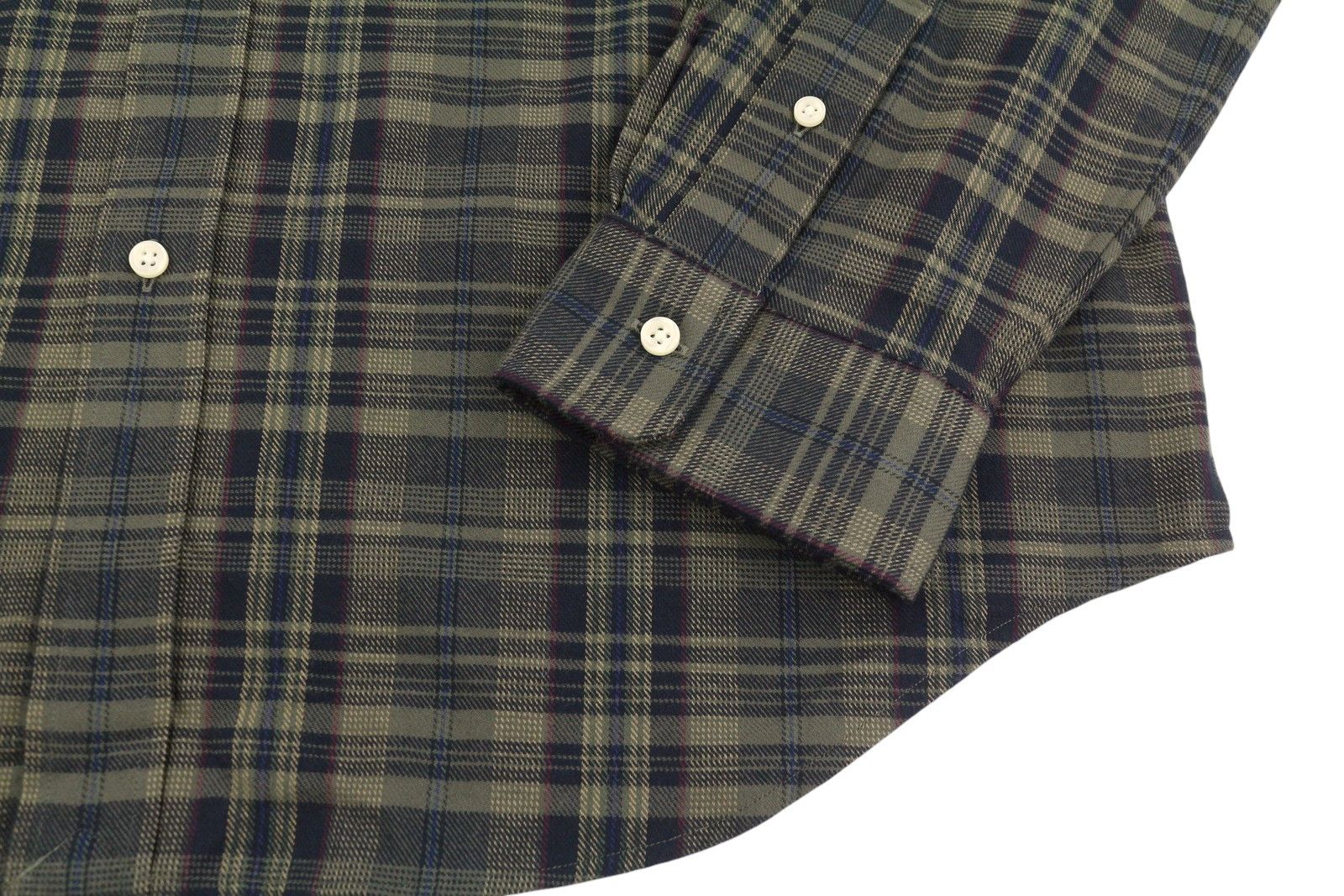 Ralph Lauren XL Green Flannel Plaid Custom Fit Button-Down 87034 Size US XL / EU 56 / 4 - 6 Thumbnail