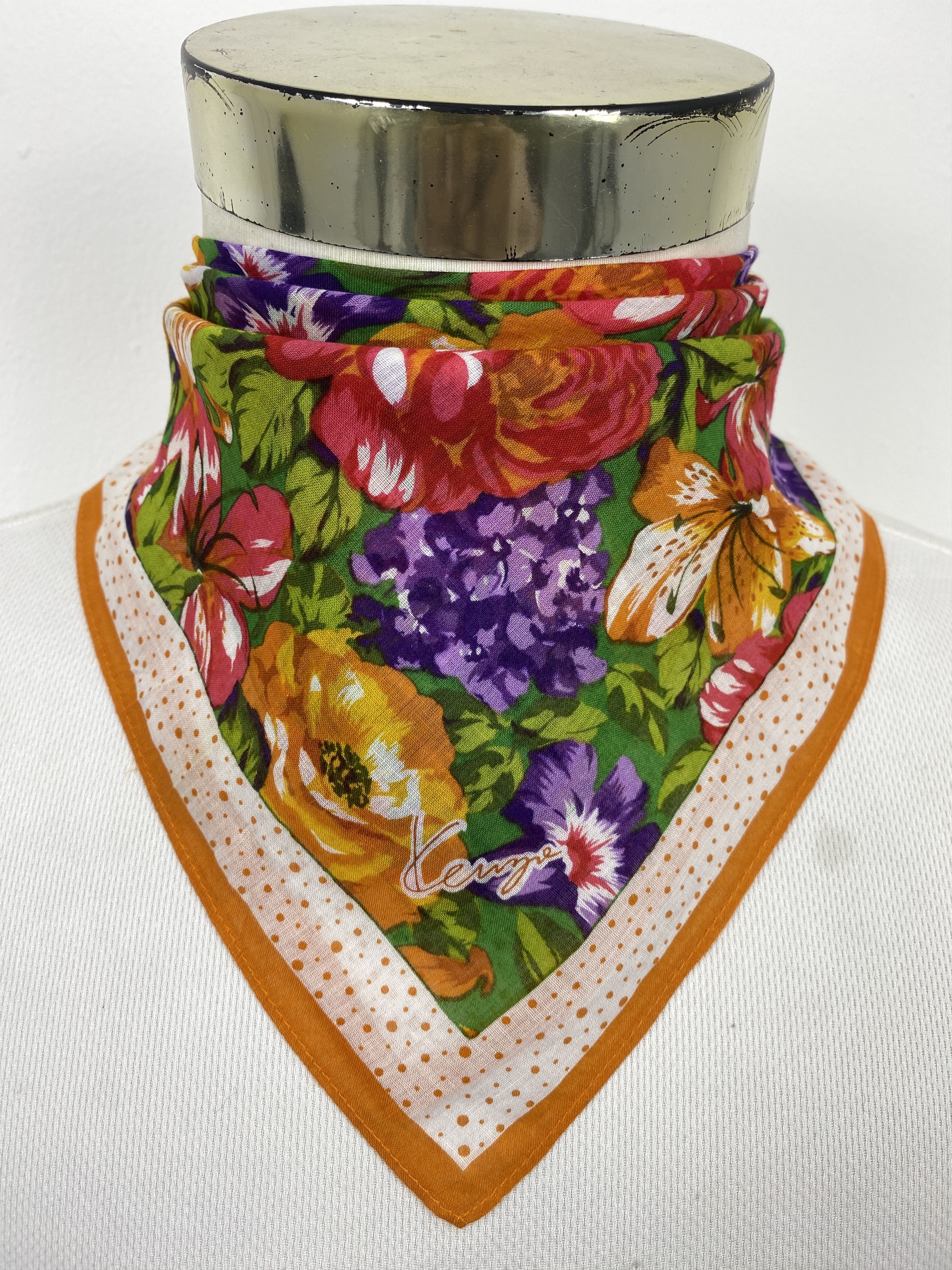 Kenzo Vintage Kenzo Handkerchief / Neckerchief KT0282 Size ONE SIZE - 1 Thumbnail