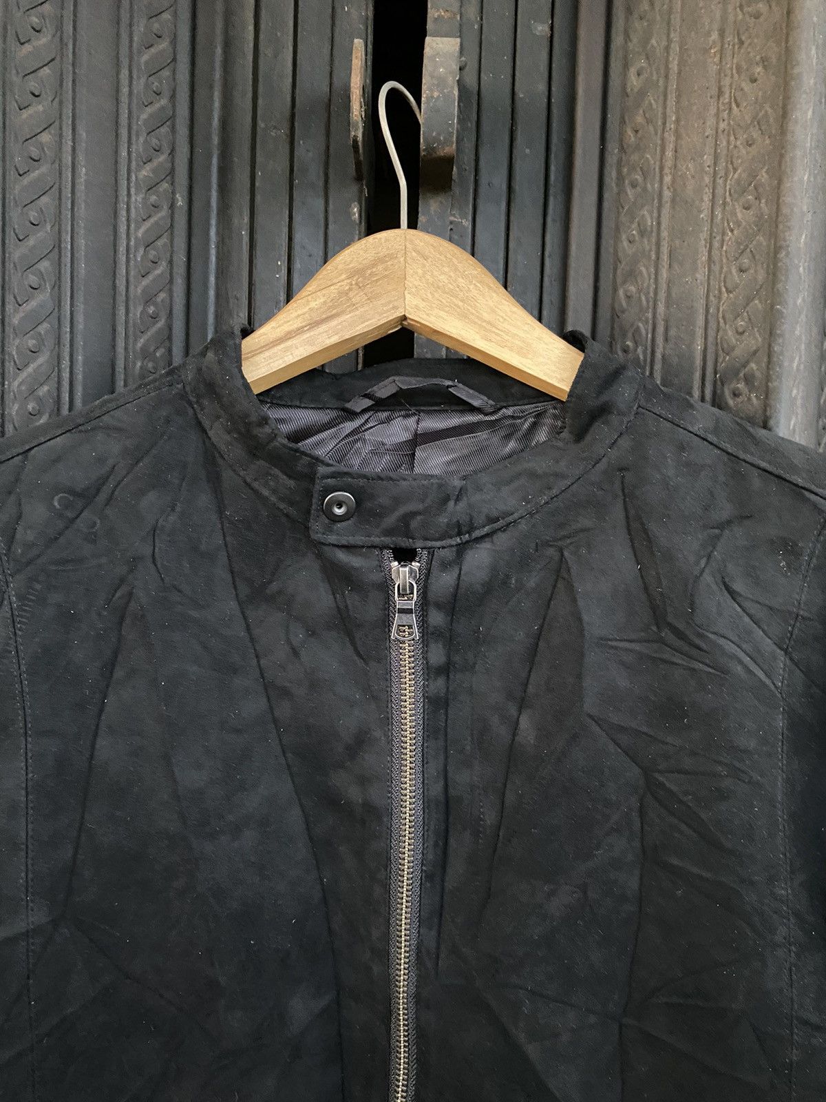 Yasuyuki Ishii 2000s GU velvet punk bikers jacket Size US M / EU 48-50 / 2 - 3 Thumbnail