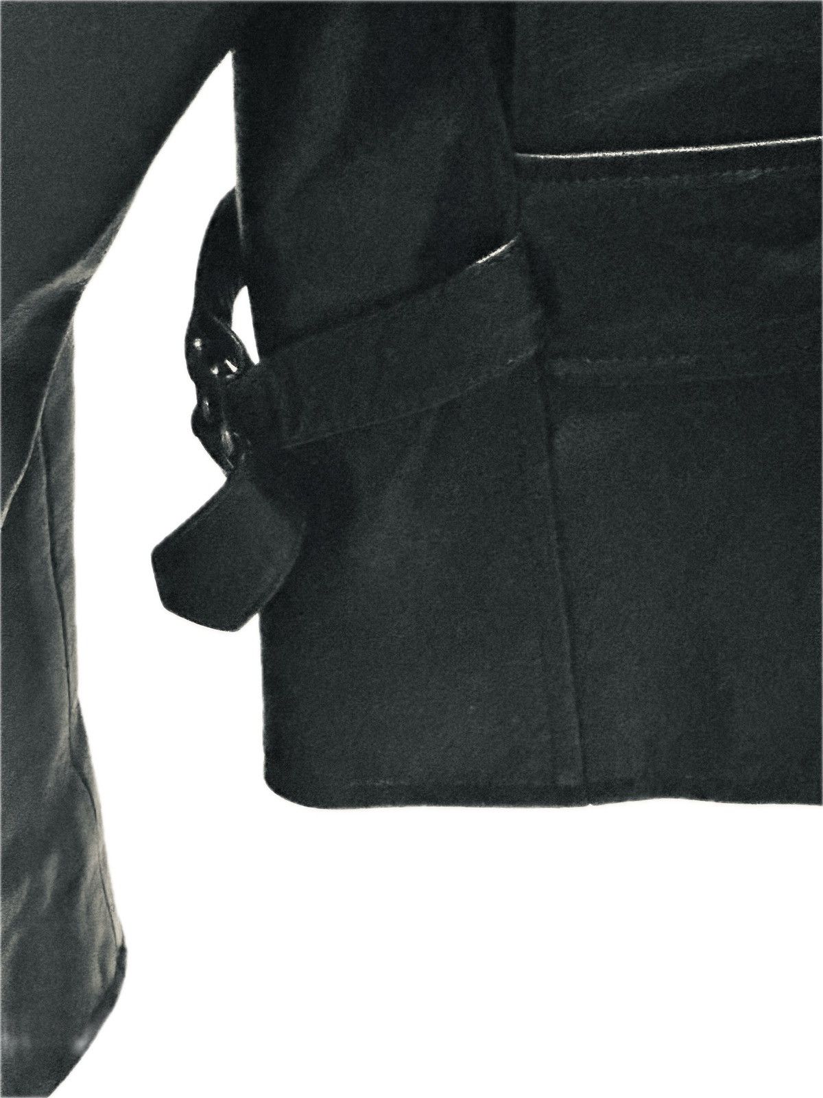Michael Kors MICHAEL KORS MEN’S BLACK LEATHER MC JACKET - SIZE M Size US M / EU 48-50 / 2 - 5 Thumbnail