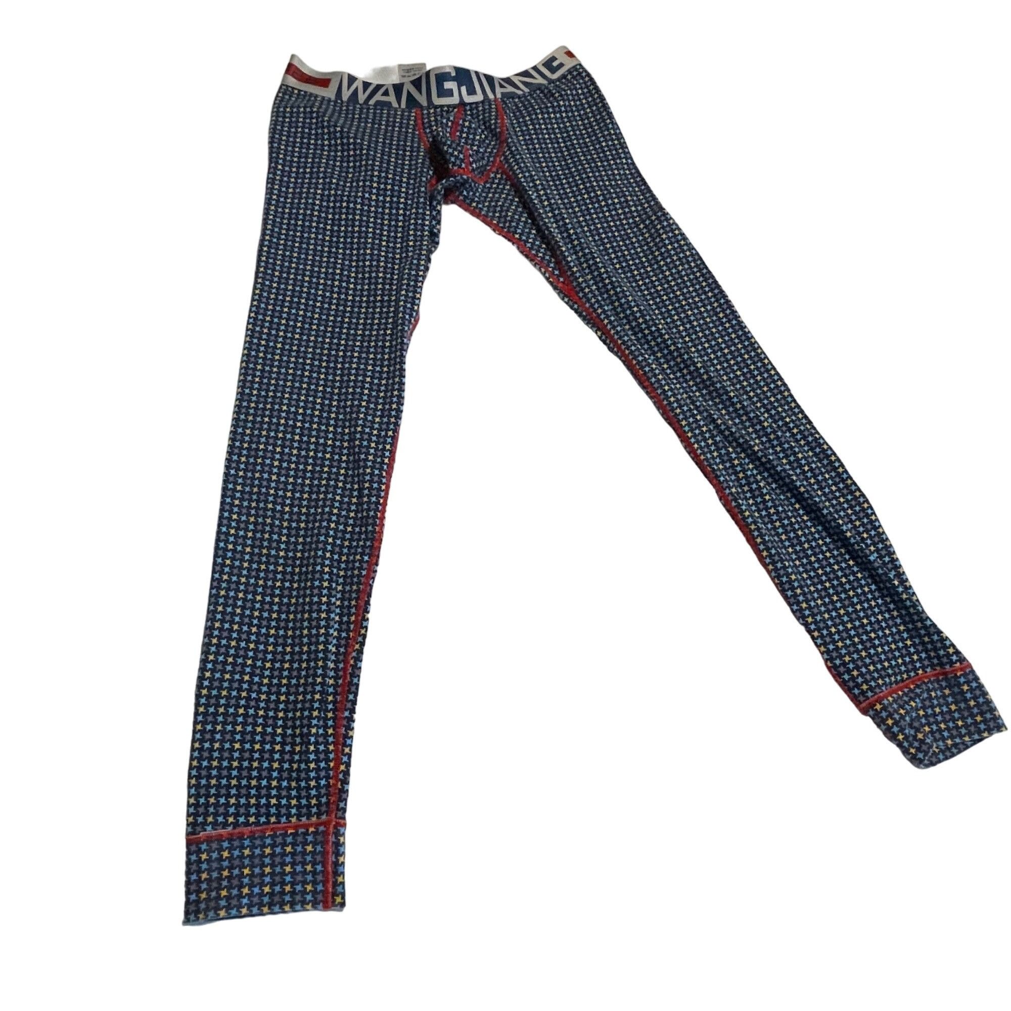 Other Wang Jiang Men's Patterned Long Leggings M 95% Cotton & 5% S Size US 29 - 2 Thumbnail
