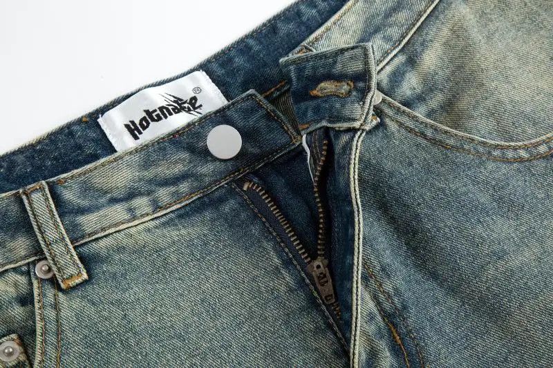 Japanese Brand × Vintage Distressed relaxed jeans side button Size US 30 / EU 46 - 12 Thumbnail