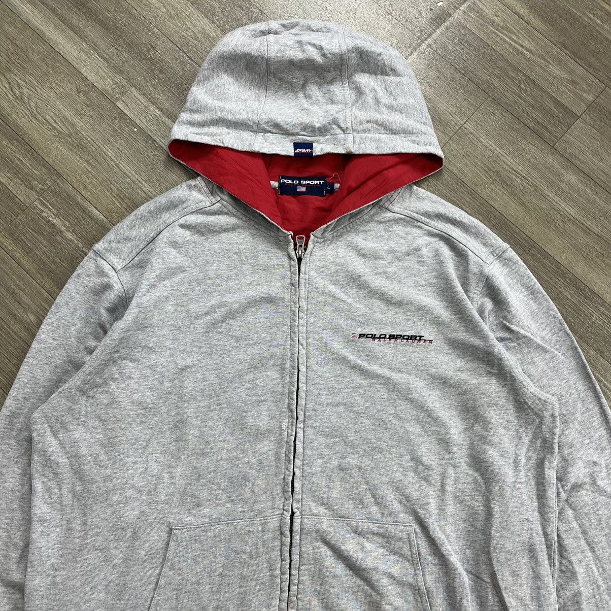 Polo Ralph Lauren 1990’s Vintage Polo Sport Ralph Lauren Small Logo Zip Hoodie Size US L / EU 52-54 / 3 - 2 Thumbnail