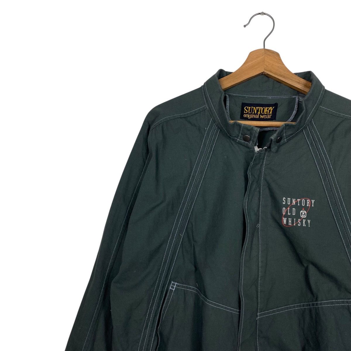Japanese Brand Vintage 90's Suntory Boss Coffee Small Logo Zipper Jacket Size US M / EU 48-50 / 2 - 6 Thumbnail