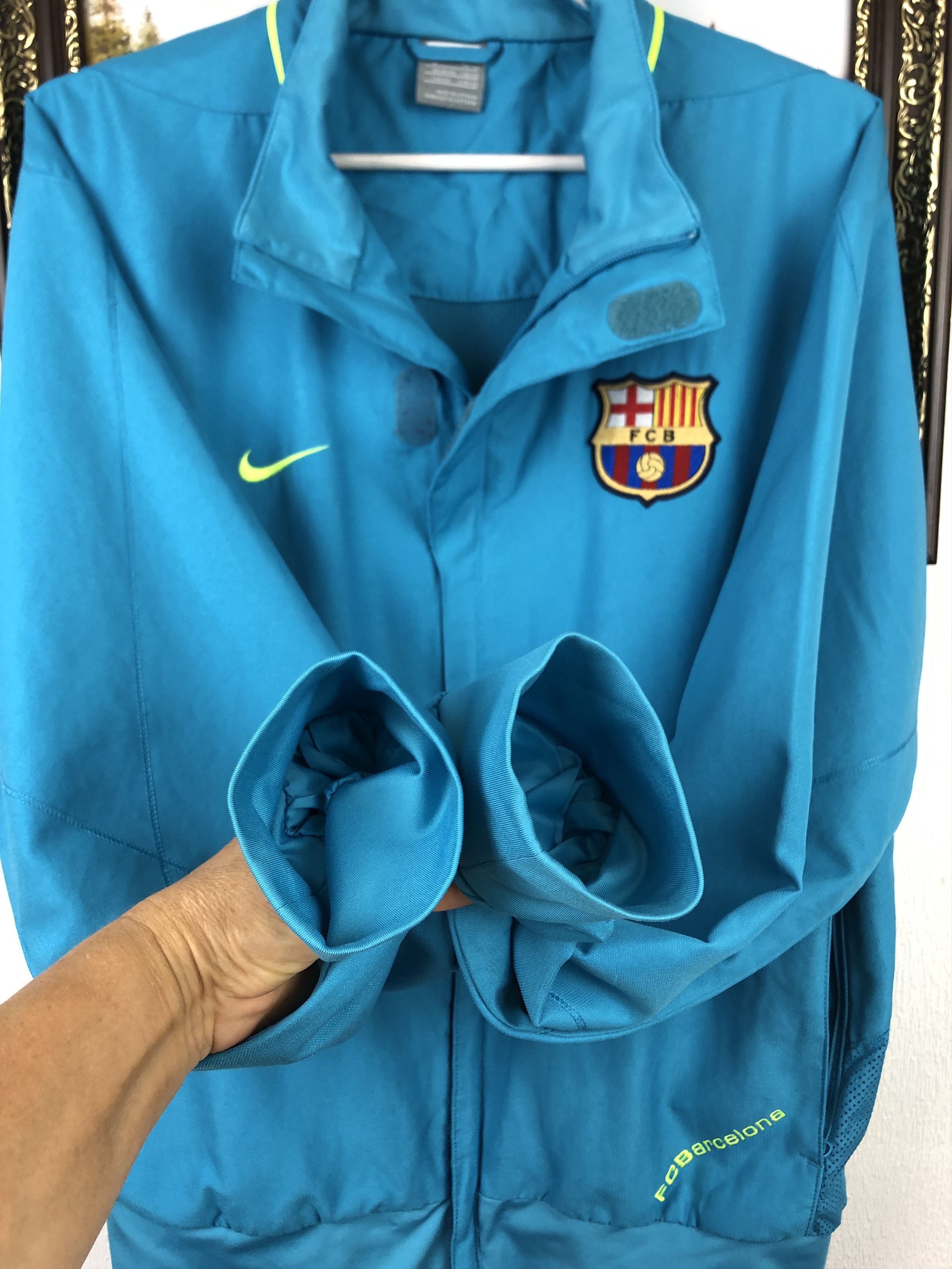 Nike Vintage Nike Barcelona Football Jacket Soccer Track Top Size US M / EU 48-50 / 2 - 7 Thumbnail