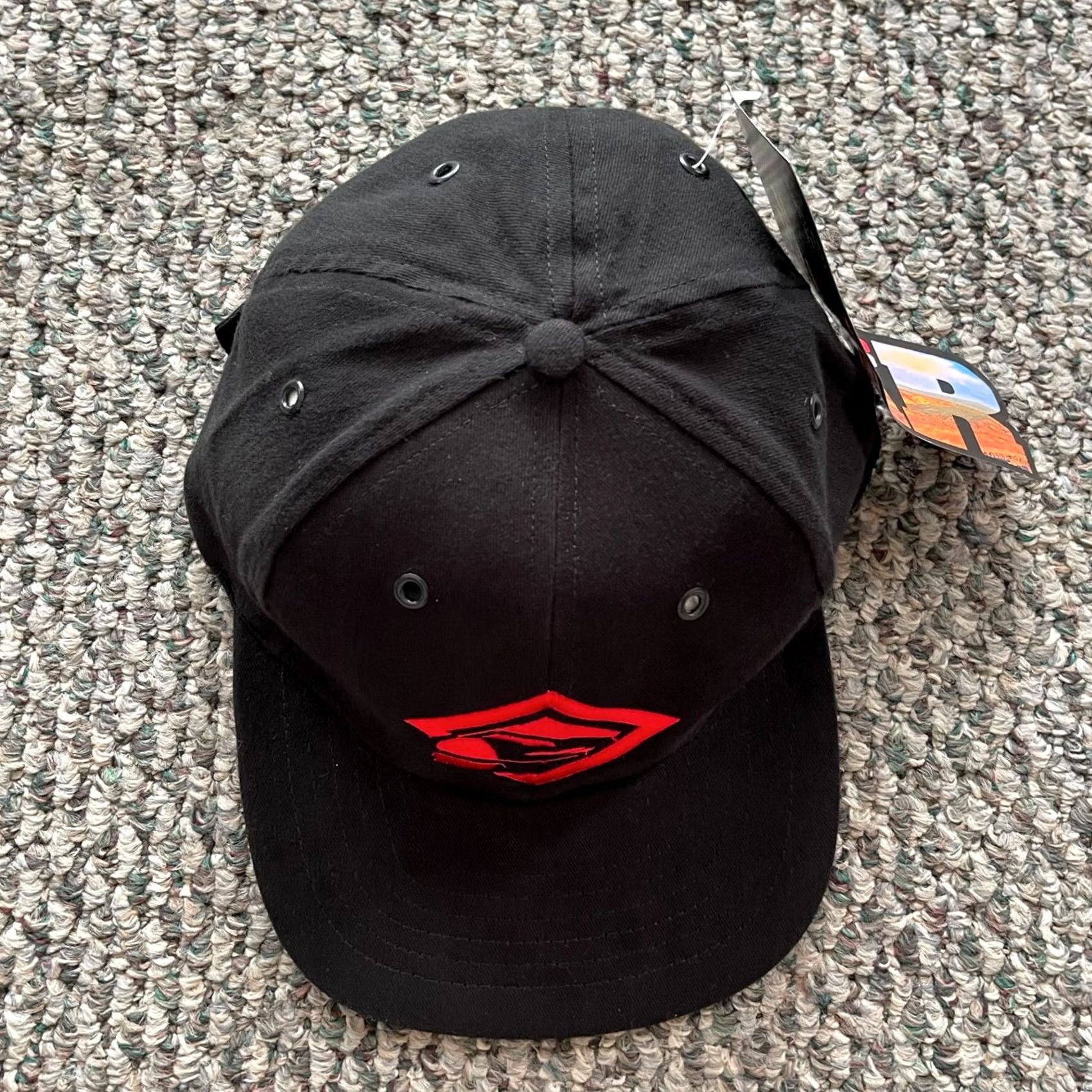 Marlboro VINTAGE Marlboro Hat Black Tobacco Cigarette Railroad Strapback Cap NWT Adjustable Snapback Unisex Adults 80s 90s Size ONE SIZE - 3 Thumbnail