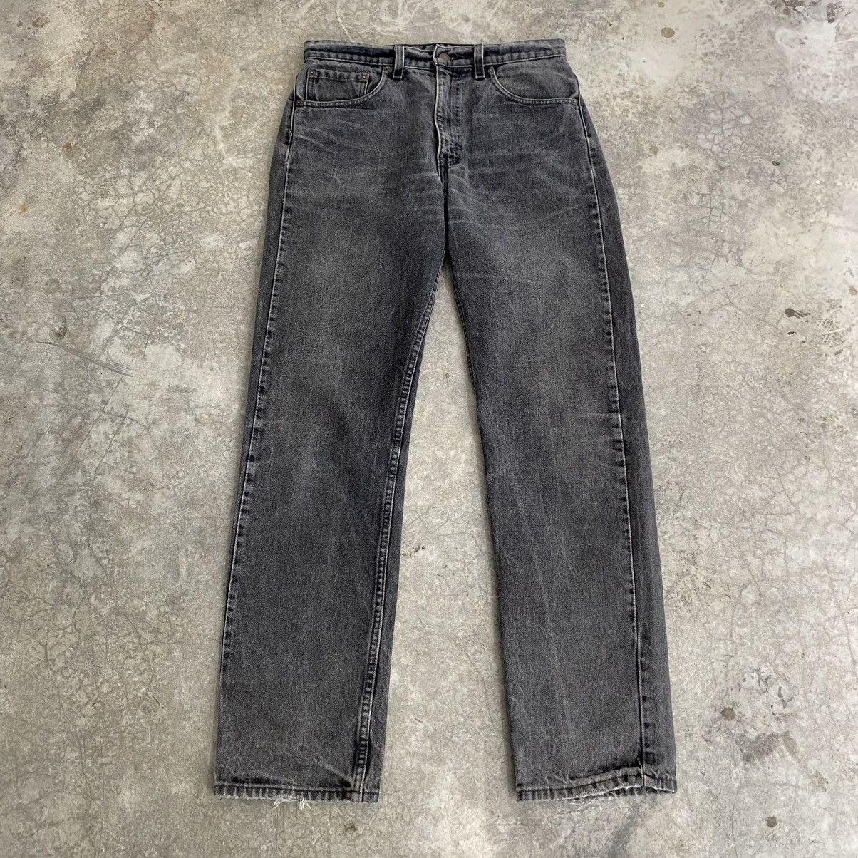 Levi's Vintage 90’s Levis 505 Faded Black Straight Leg Denim Size US 32 / EU 48 - 1 Thumbnail