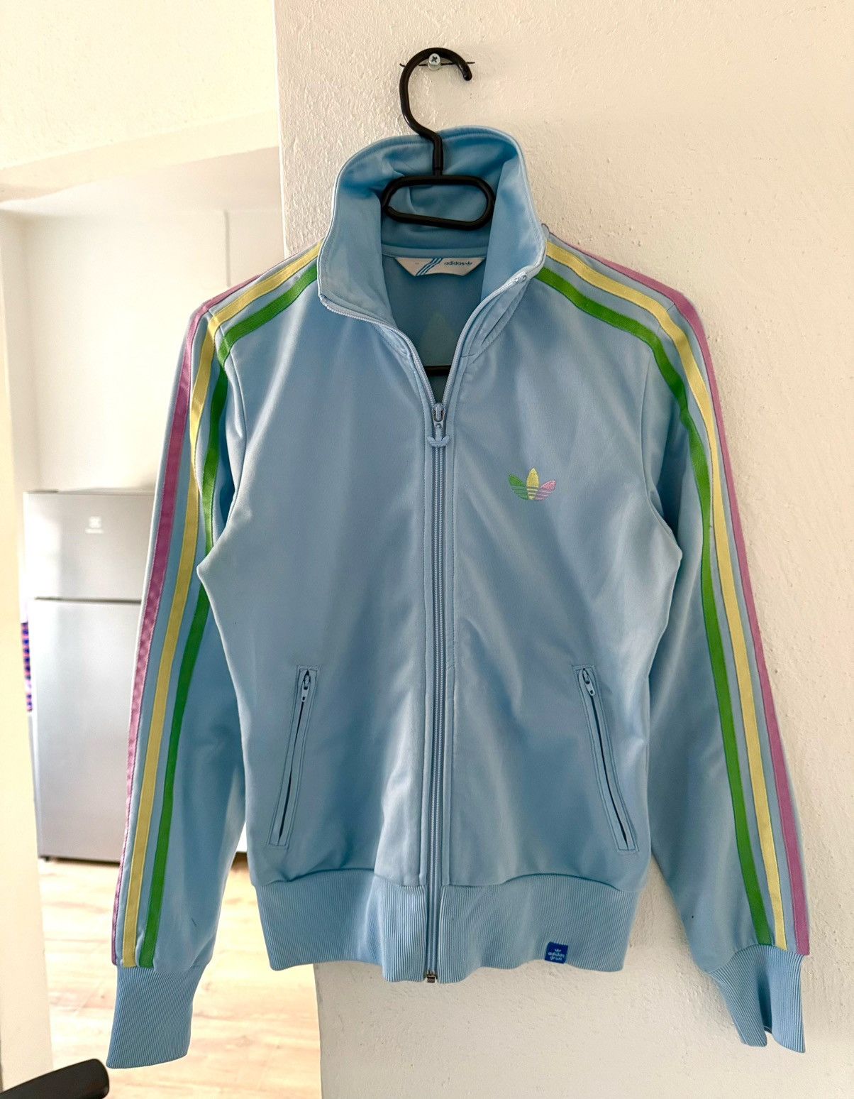 Adidas Vintage Adidas Track Jacket Easter Pink Size XXS / US 00 / IT 34 - 1 Thumbnail