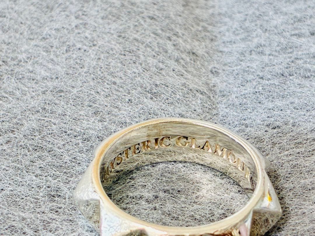 Hysteric Glamour .925 Silver Studded Ring Size ONE SIZE - 3 Thumbnail