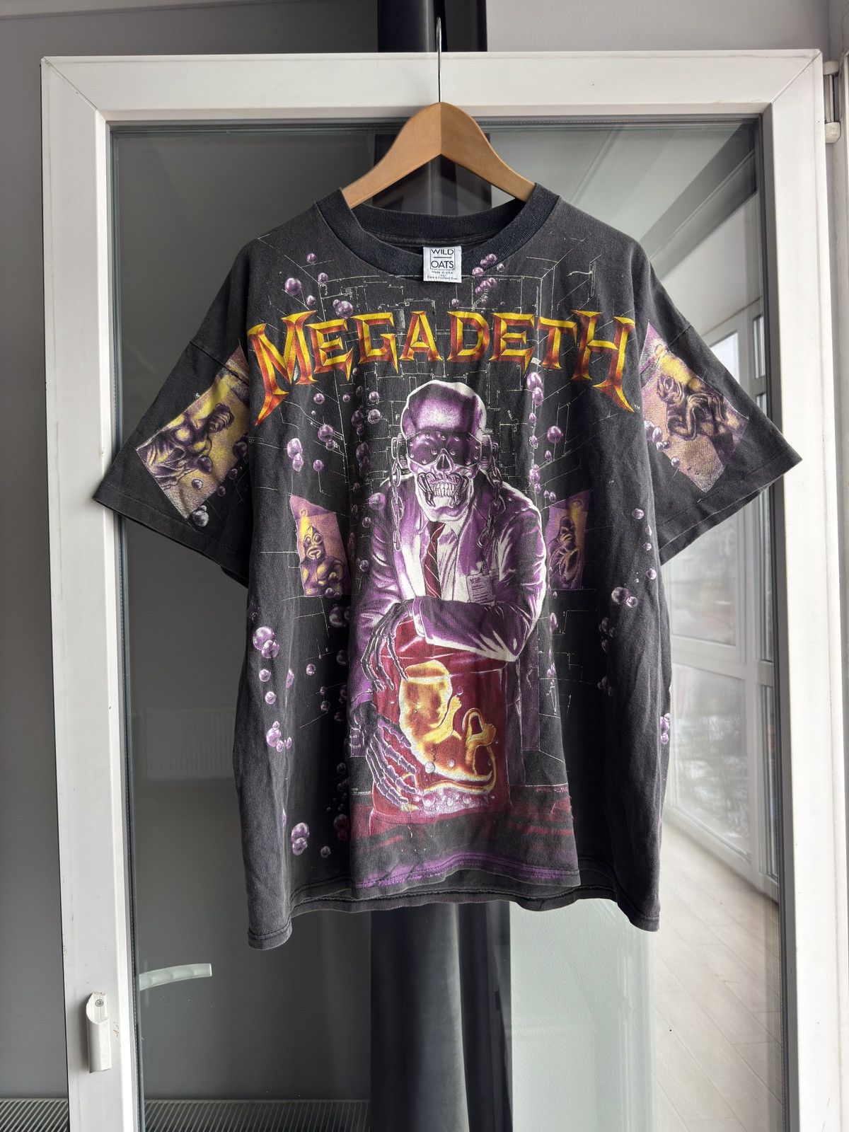 Band Tees × Streetwear × Vintage VINTAGE 1991 MEGADETH ALL OVER