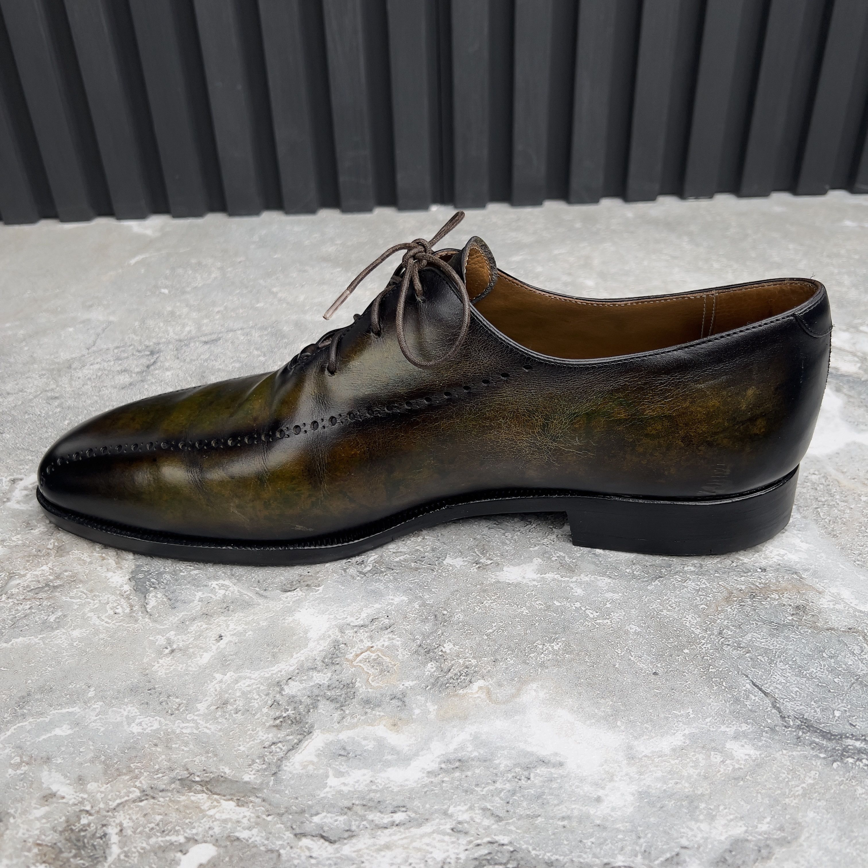 Berluti Oxford Derby Perforated Patina Venezia Leather Size US 11.5 / EU 44-45 - 6 Thumbnail
