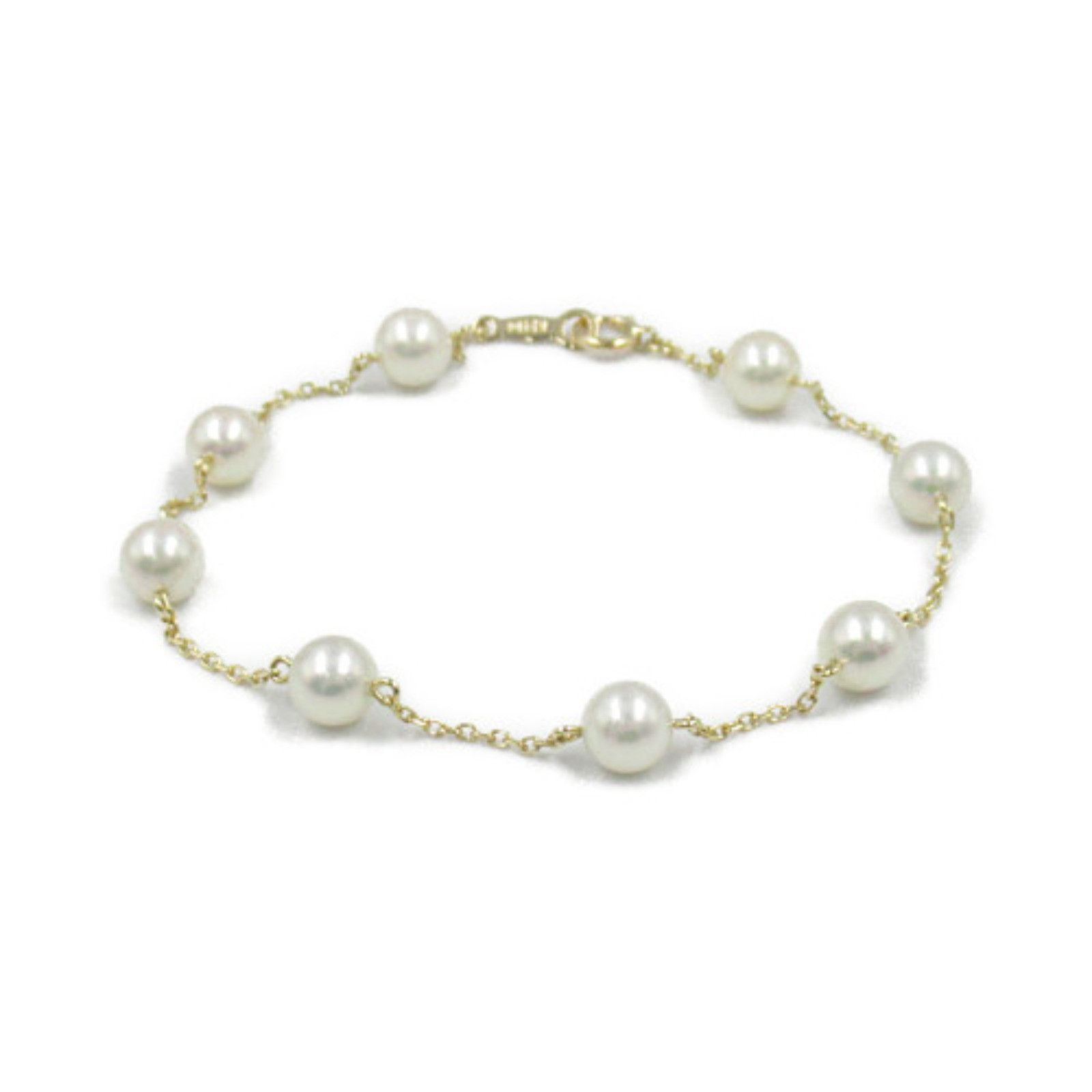 Mikimoto Mikimoto 14K Pearl Bracelet Metal Bracelet in Great Condition Size ONE SIZE - 1 Thumbnail