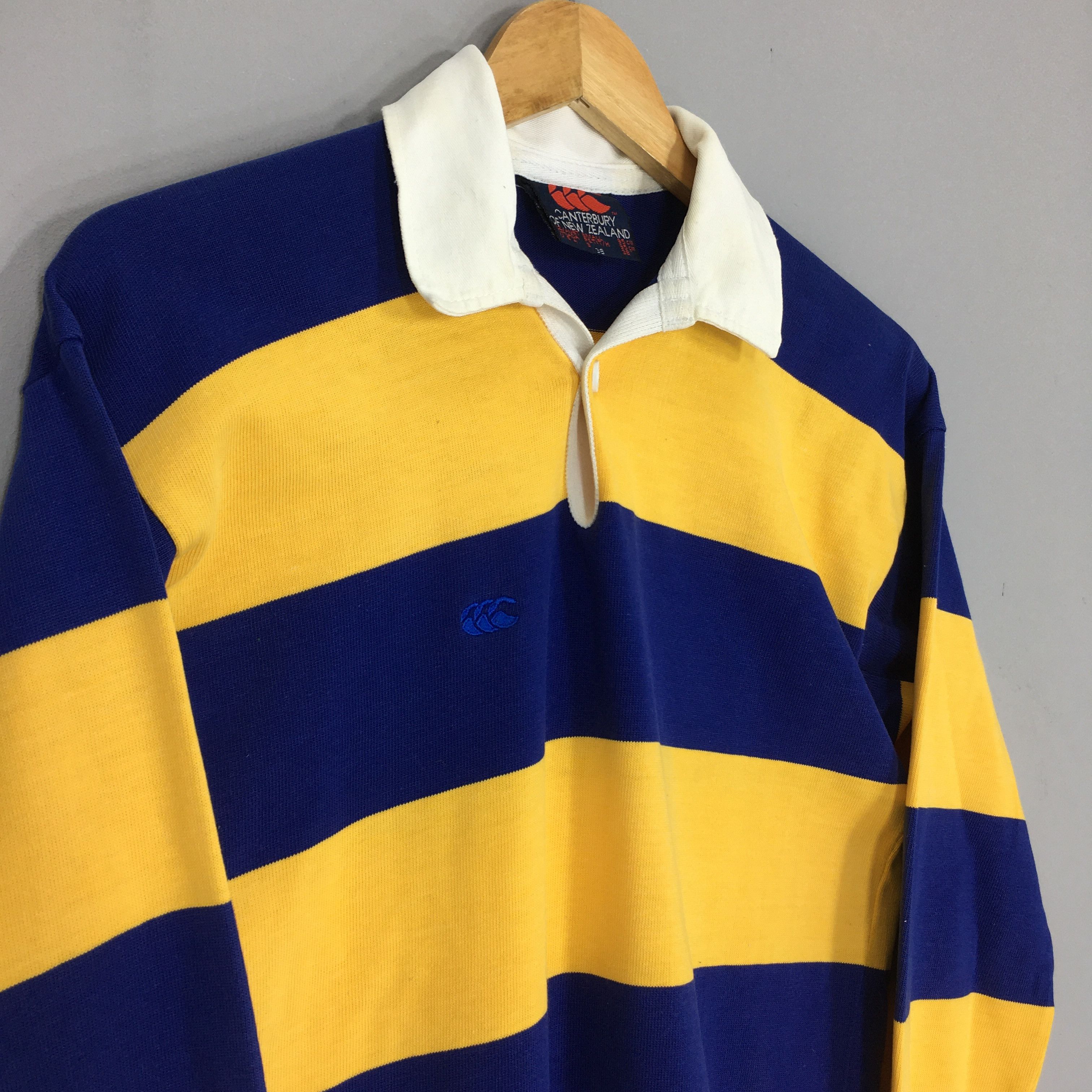 Canterbury of New Zealand × Rugby Ralph Lauren Vintage Canterbury Of New Zealand Striped Rugby Shirt Small Size US S / EU 44-46 / 1 - 3 Thumbnail