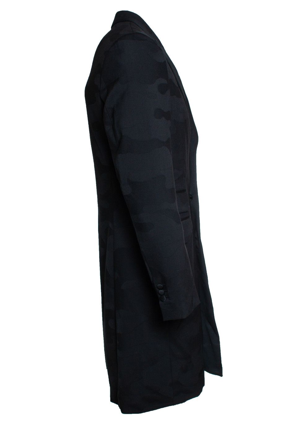 Neil Barrett Neil Barrett, black camo fitted slim blazer coat Size 50R - 3 Thumbnail