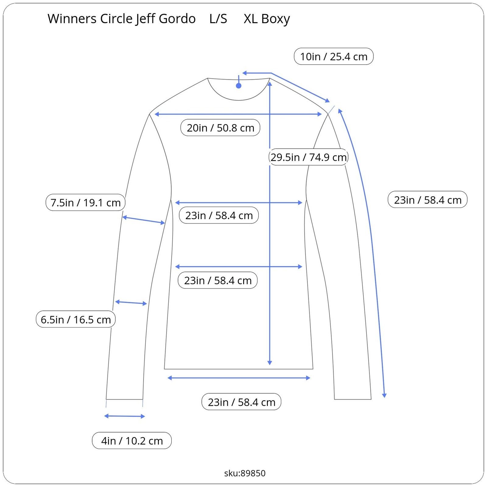 Winners Circle Winners Circle Jeff Gordon 24 Faded Boxy L/S XL Size US XL / EU 56 / 4 - 2 Thumbnail