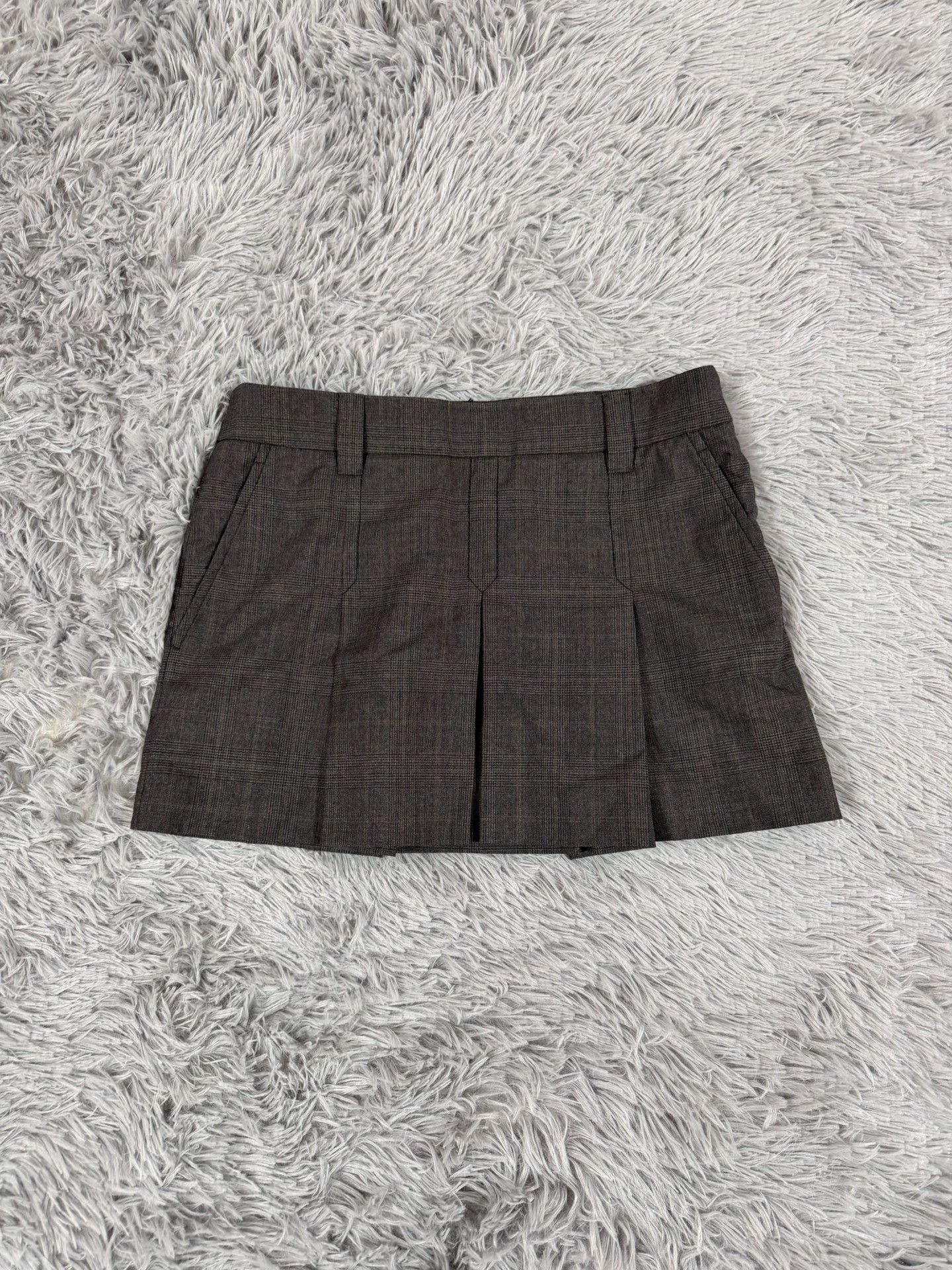 Miu Miu Miu Miu Casual Plaid Gray Mini Dress it_40 Women Size S / US 4 / IT 40 - 1 Thumbnail