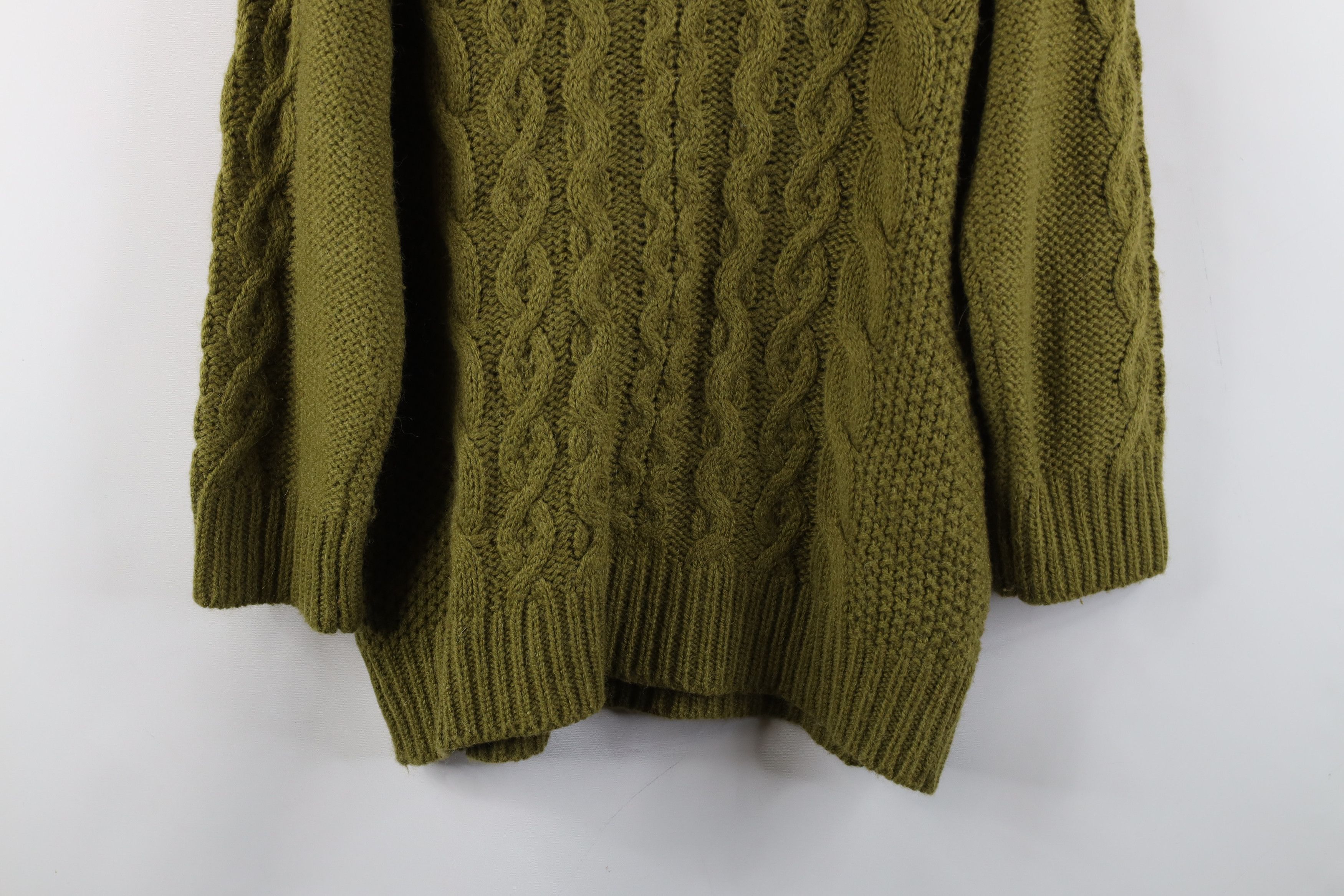 J.Crew × Vintage Vintage J Crew Blend Chunky Cable Knit Fisherman Sweater Size L / US 10 / IT 46 - 9 Thumbnail