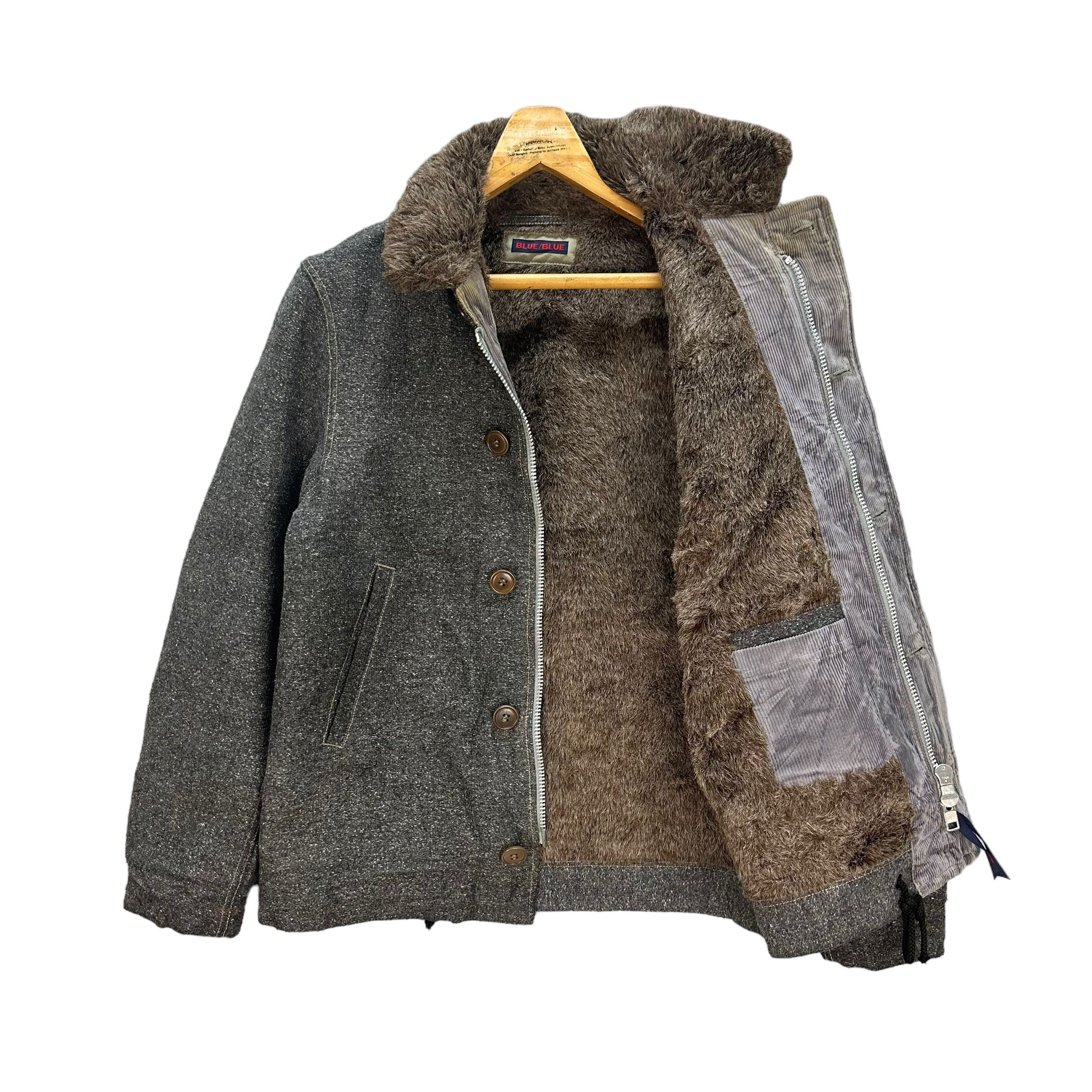 Blue Blue Japan VINTAGE BLUE BLUE JAPAN SHERPA CHORE JACKET #8017-196 Size US L / EU 52-54 / 3 - 7 Thumbnail