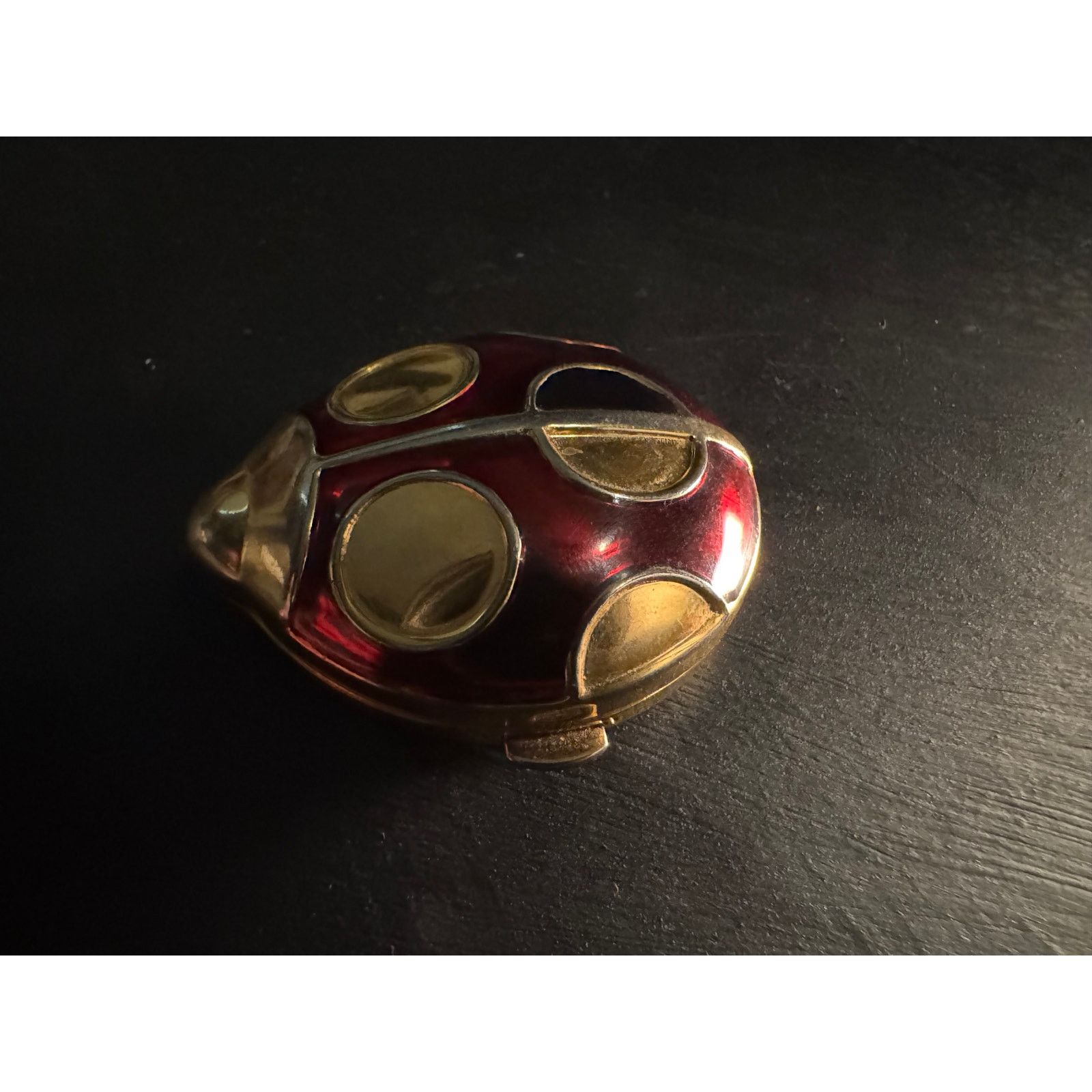 Other 2001 Estee Lauder Luck Ladybug Compact Red Enamel Gold Trim Size ONE SIZE - 5 Thumbnail