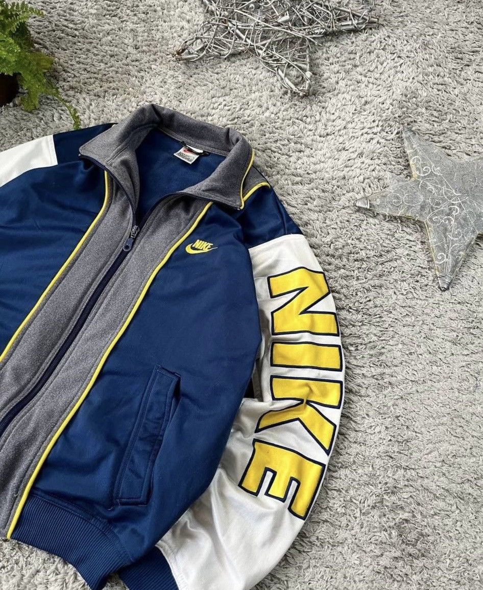 Nike 90s Nike Vintage USA Big Spellout Sleeve Logo Track Jacket Size US S / EU 44-46 / 1 - 4 Thumbnail