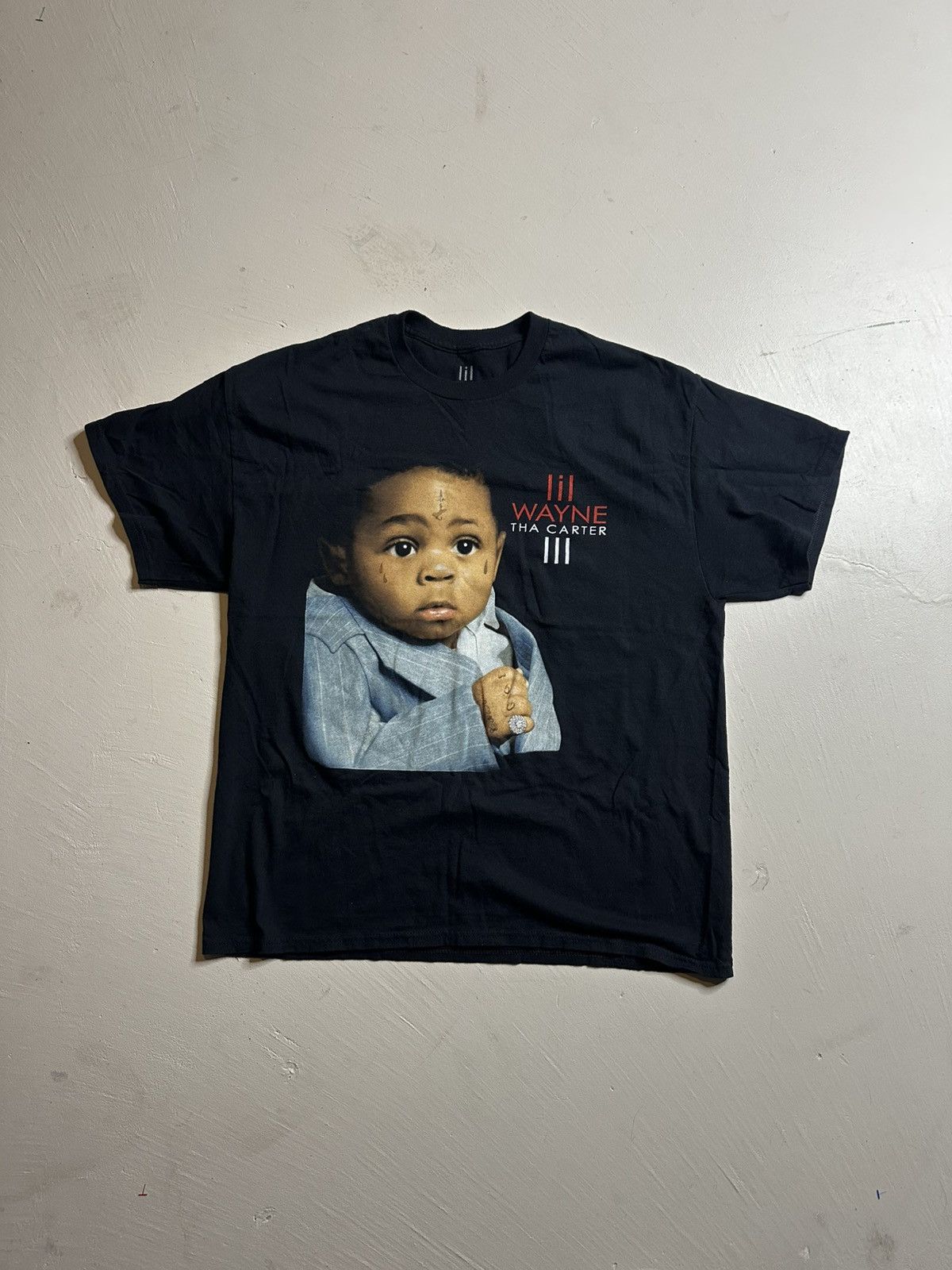 Rap Tees 2025 Lil Wayne Tha Carter 3 Rap Album T Shirt Size US L / EU 52-54 / 3 - 3 Thumbnail