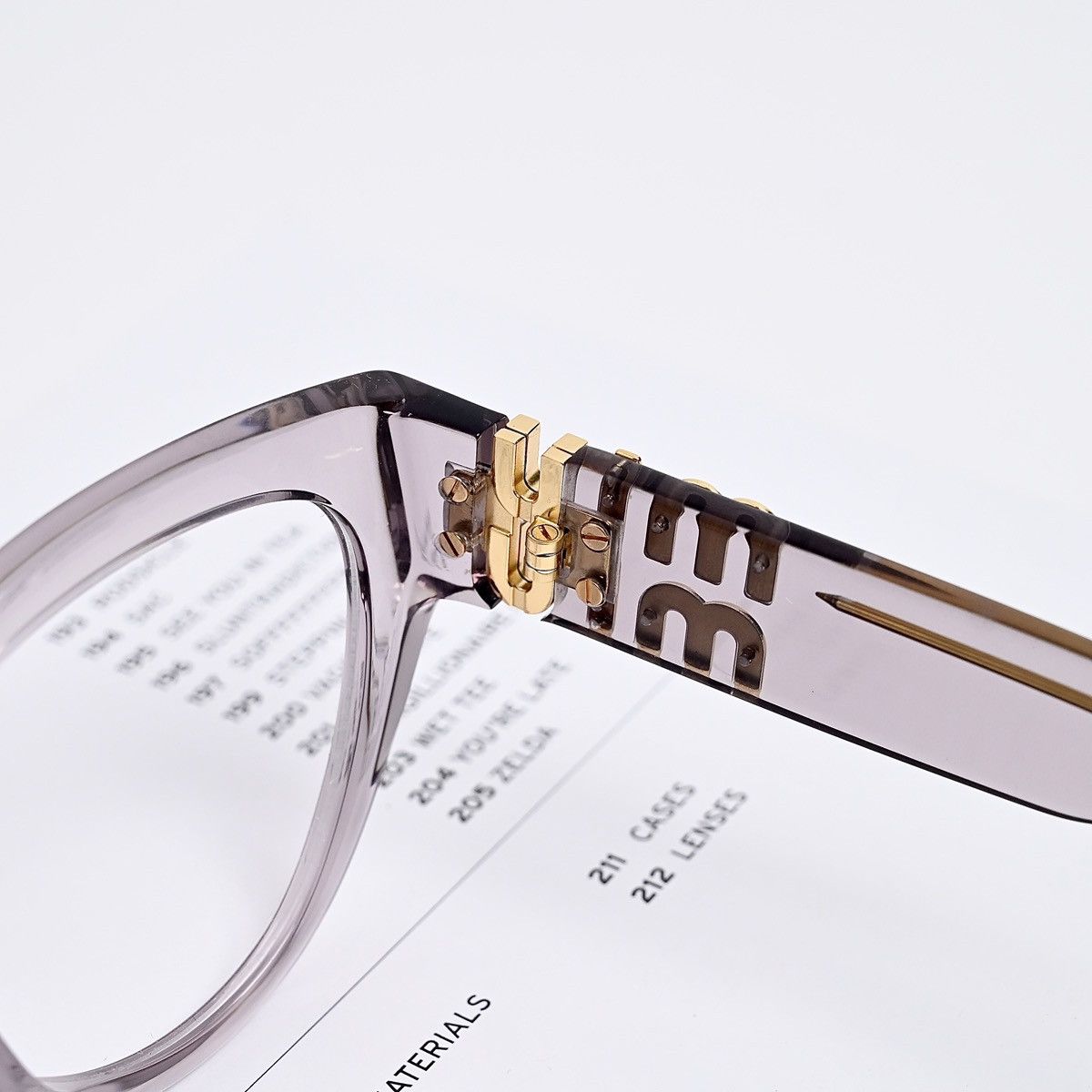 Miu Miu MIU MIU 0MU 01VV GLASSES Size ONE SIZE - 7 Thumbnail