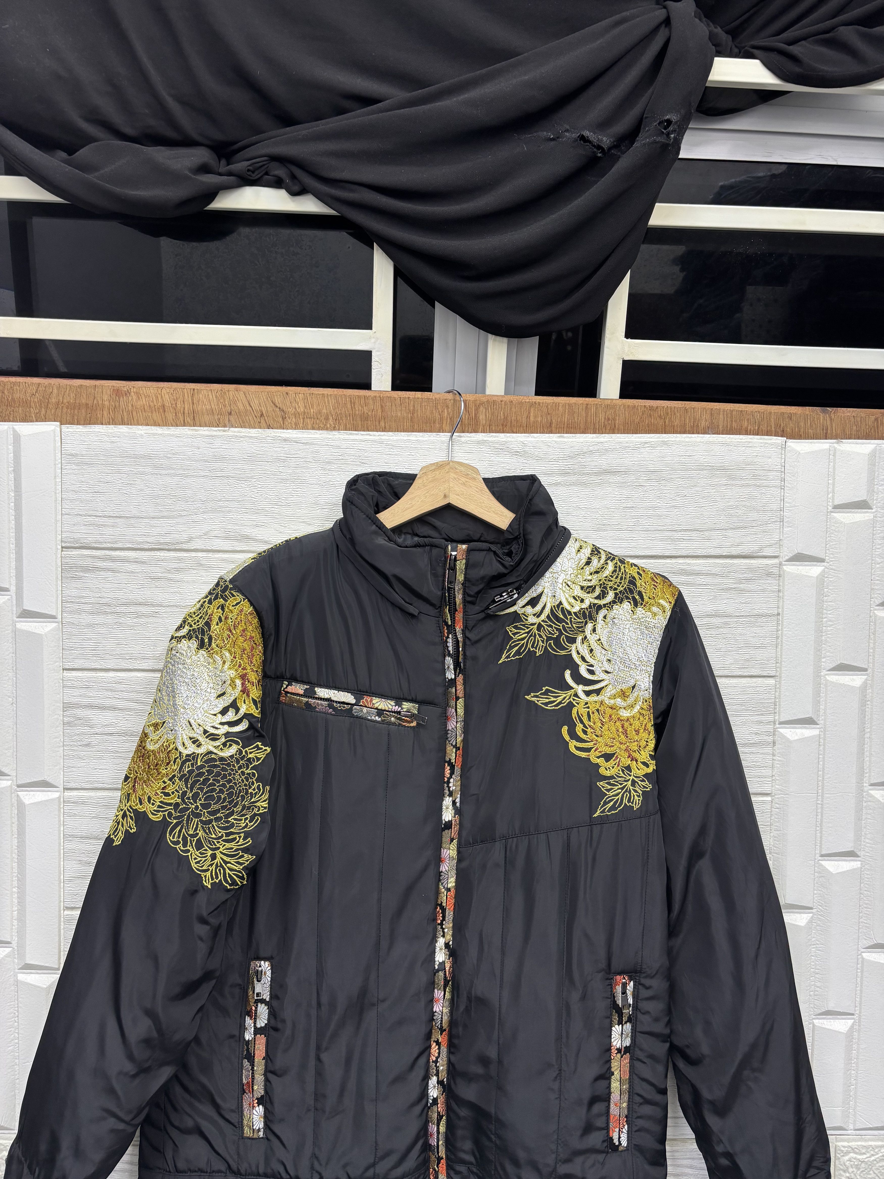14th Addiction OG🇯🇵GEISHA JAPANESE EMBROIDERY NYLON PUFFER JACKET Size US M / EU 48-50 / 2 - 7 Thumbnail