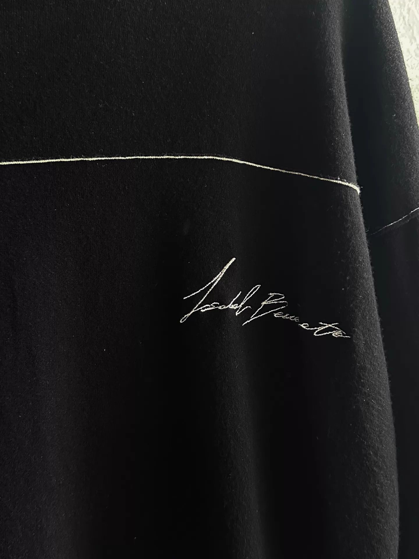 Isabel Benenato Isabel Benenato 19ss Embroidered Slogan Drop Shoulder Irr M Size US M / EU 48-50 / 2 - 3 Thumbnail
