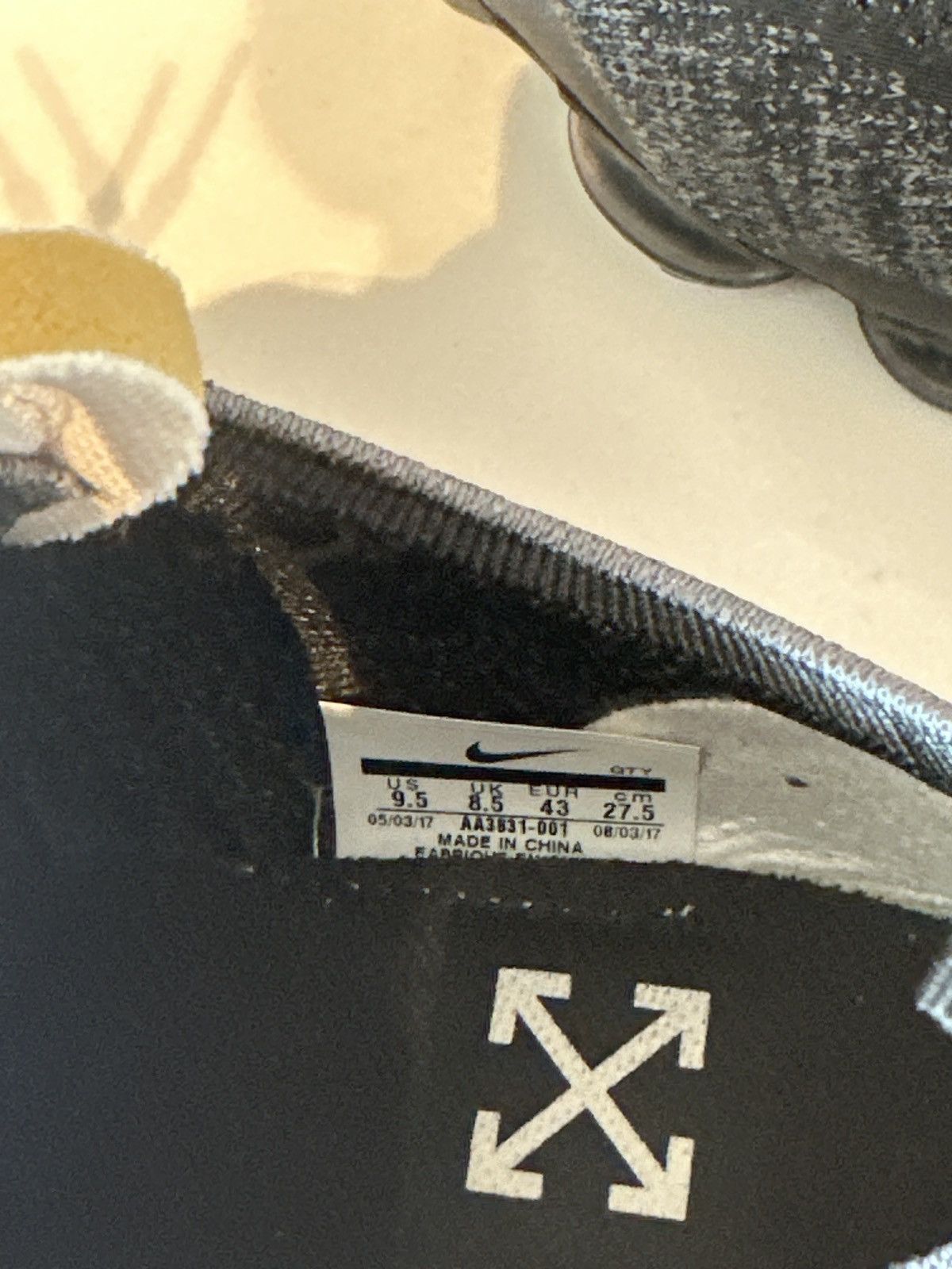 Nike × Off-White The 10: Nike Air Vapormax FK Size US 9.5 / EU 42-43 - 3 Thumbnail
