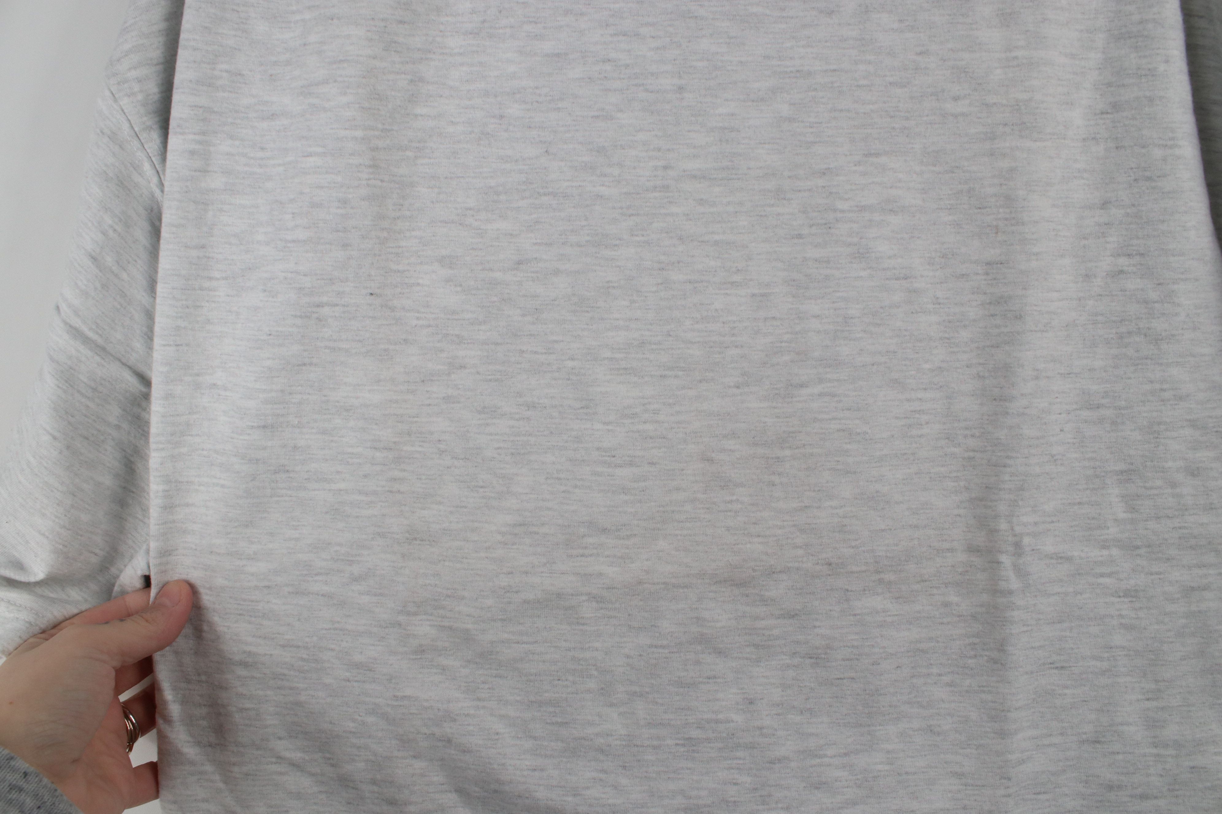 Vintage Vintage 90s Streetwear Heavyweight T-Shirt Heather Gray Size US L / EU 52-54 / 3 - 5 Thumbnail