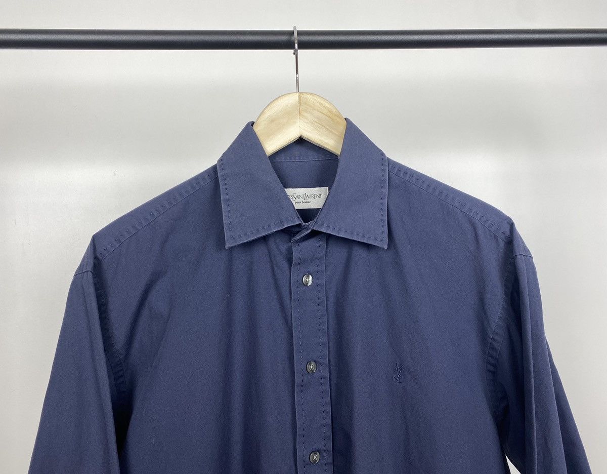 Yves Saint Laurent Yves Saint Lauren Shirt YSL Vintage 00’s Dress Button Up Size US M / EU 48-50 / 2 - 3 Thumbnail