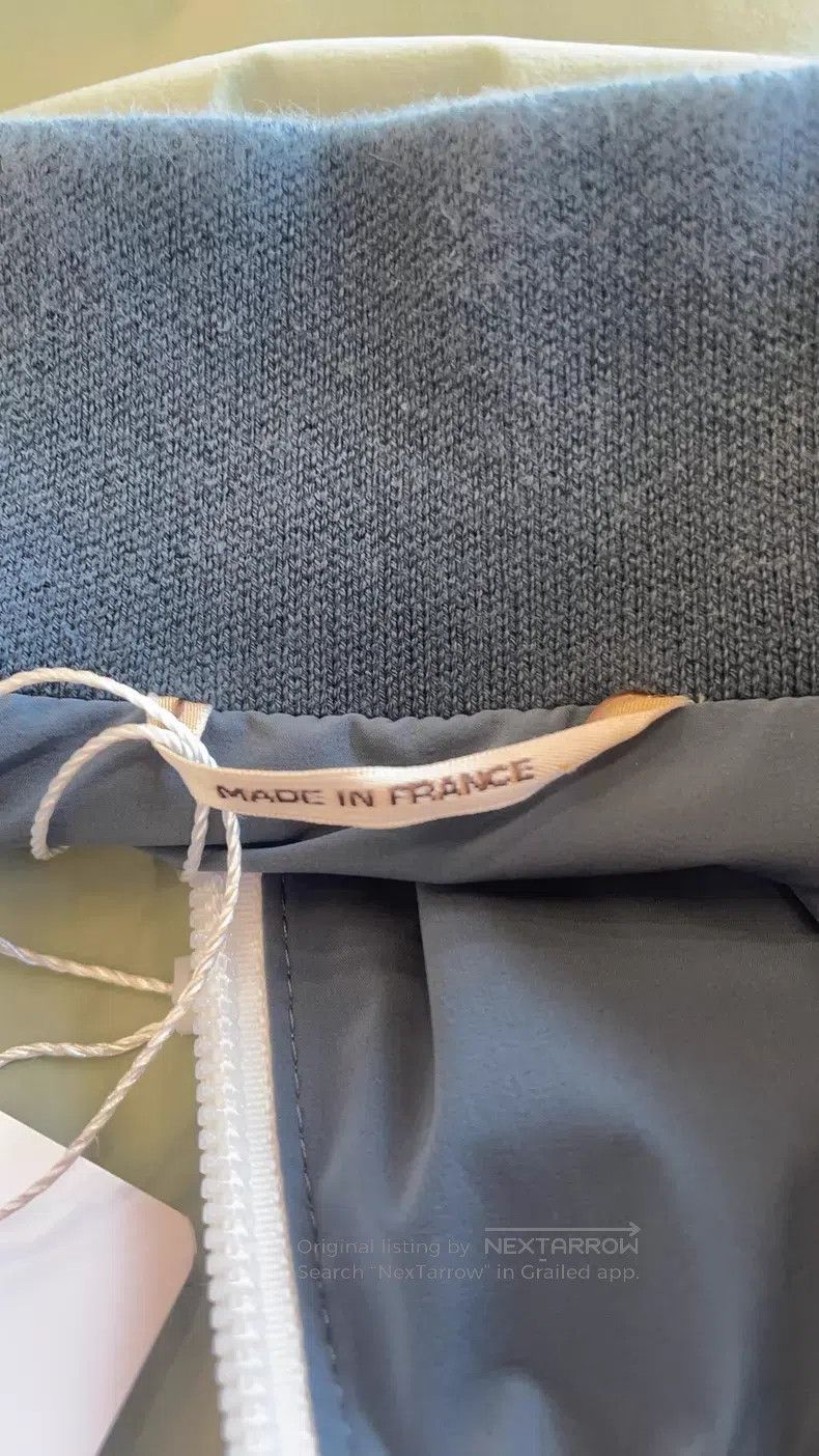 Hermes Hermes Collar Blue and Green Color Blocked Nylon Sleeveles Size US L / EU 52-54 / 3 - 4 Thumbnail