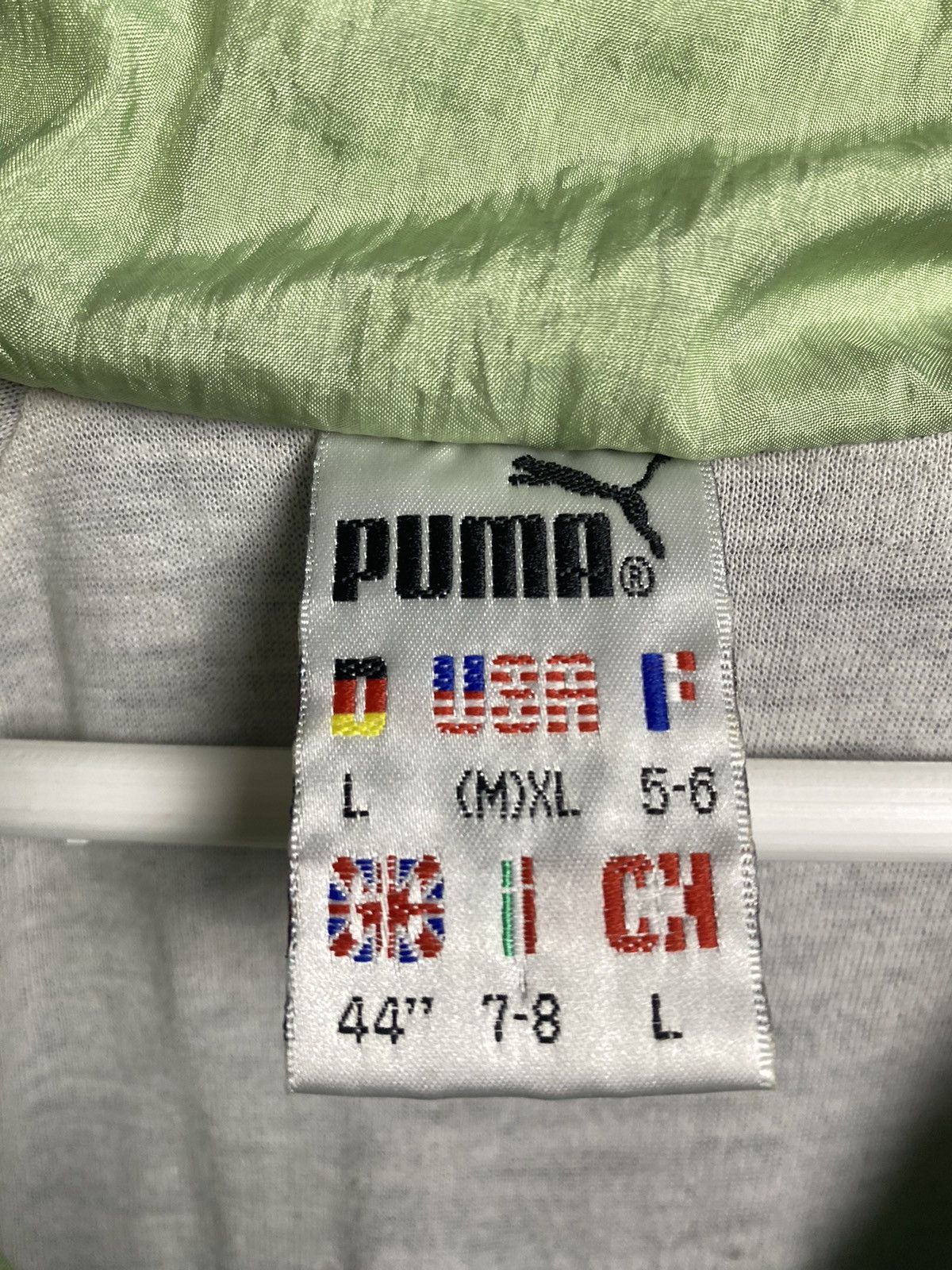 Puma × Vintage Vintage 90s PUMA Full Zip Retro Nylon Track Top Jacket Size US L / EU 52-54 / 3 - 10 Thumbnail