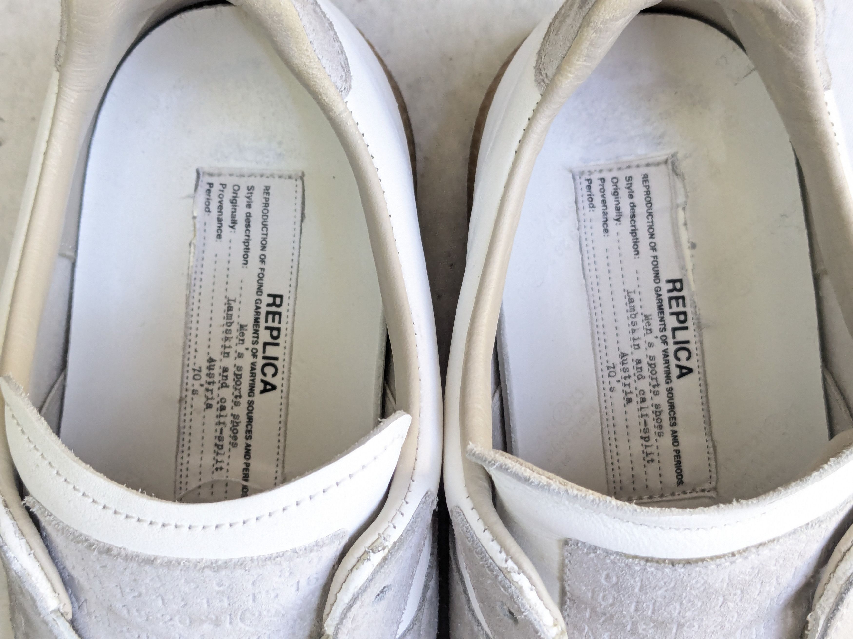 Maison Margiela Maison Margiela Replica GAT White Gray 8 41 Low Tops Gum Size US 8 / EU 41 - 6 Thumbnail