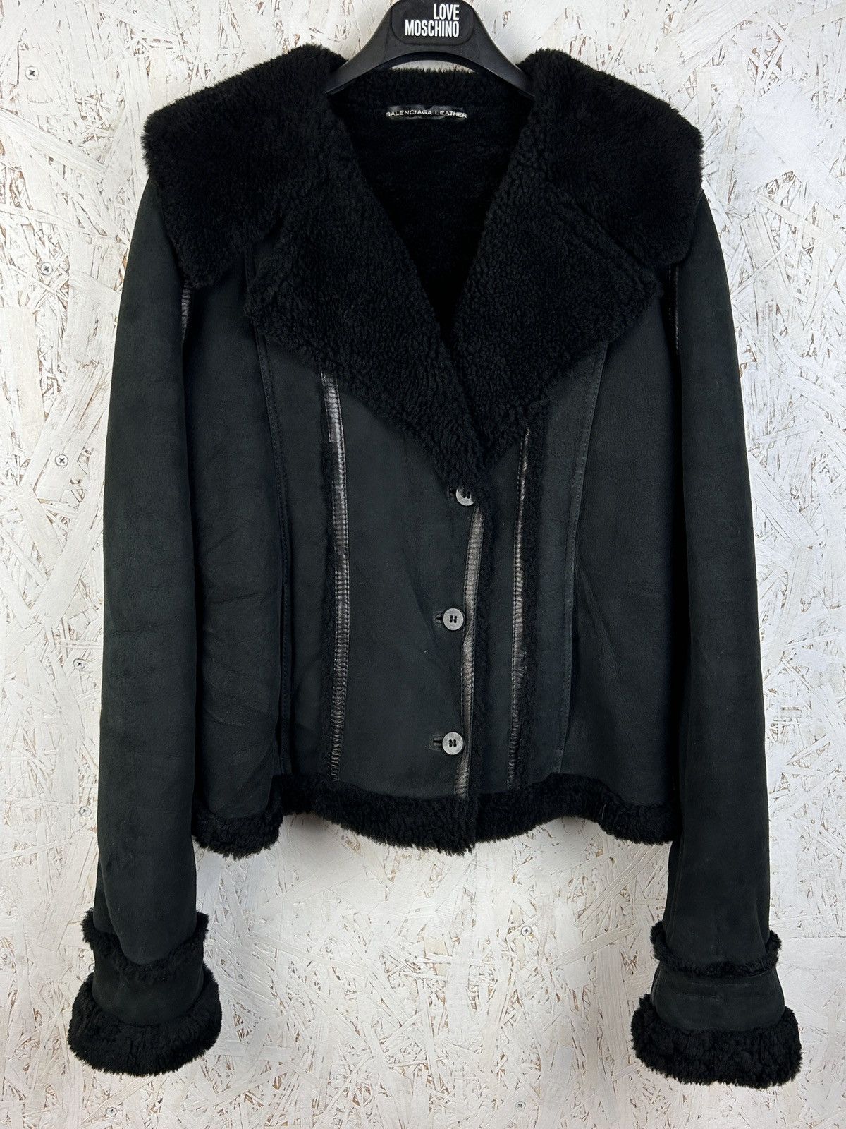 Balenciaga Balenciaga Lambskin Shearling Leather Sherpa Jacket Size XL / US 12-14 / IT 48-50 - 1 Thumbnail