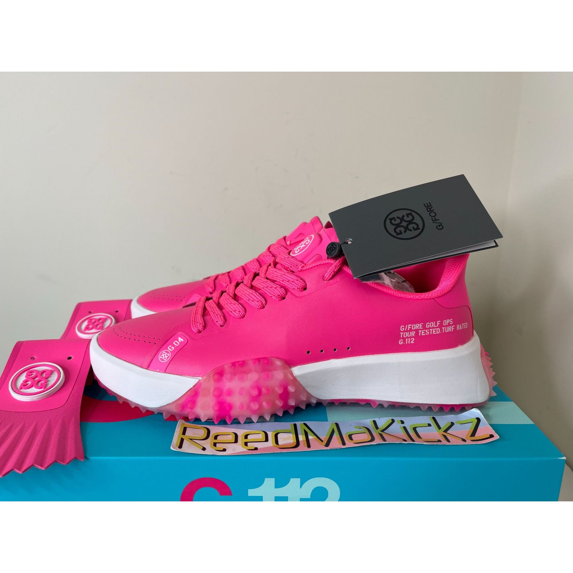 G/FORE G/FORE G.112 KILTIE GOLF SHOES KNOCKOUT PINK WOMENS 7US Size US 7 / IT 37 - 1 Thumbnail