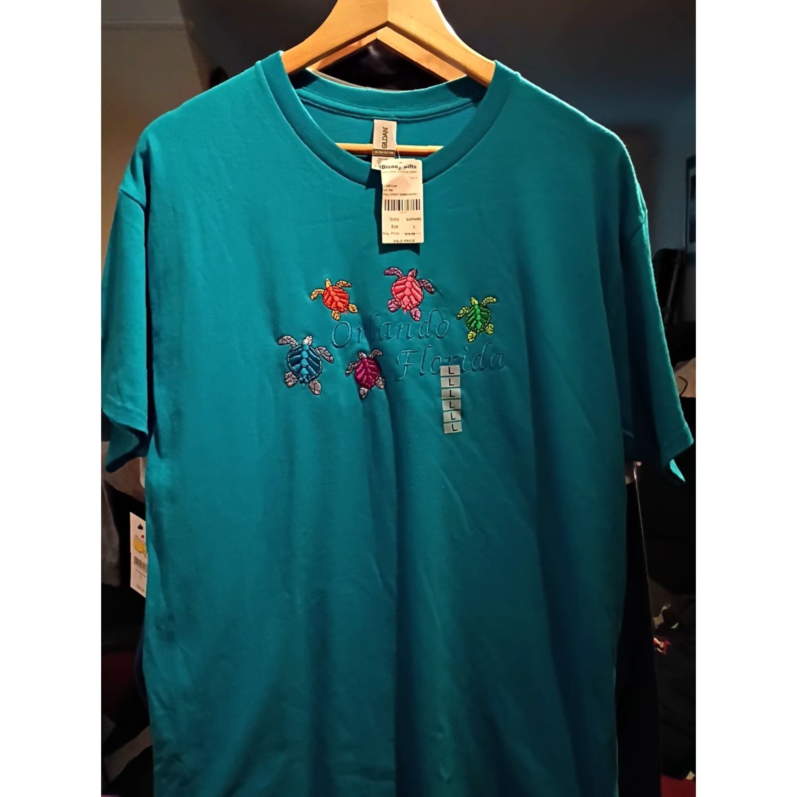 Gildan New Souvenir Orlando Florida T-shirt Embroidered Size L Size US L / EU 52-54 / 3 - 2 Thumbnail