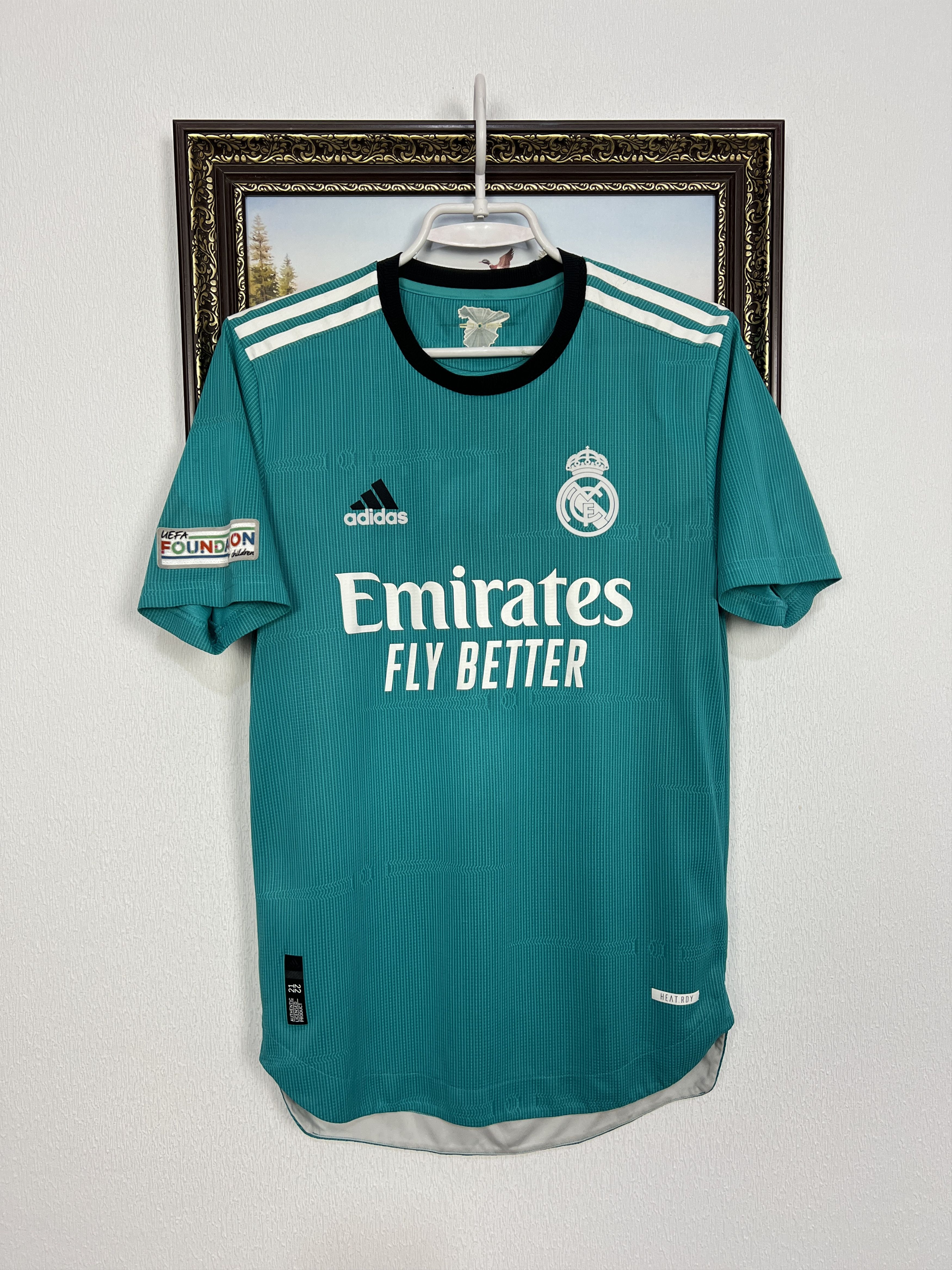 Adidas Real Madrid Third football shirt 2021 Soccer #10 Figo Jersey Size US XS / EU 42 / 0 - 2 Thumbnail