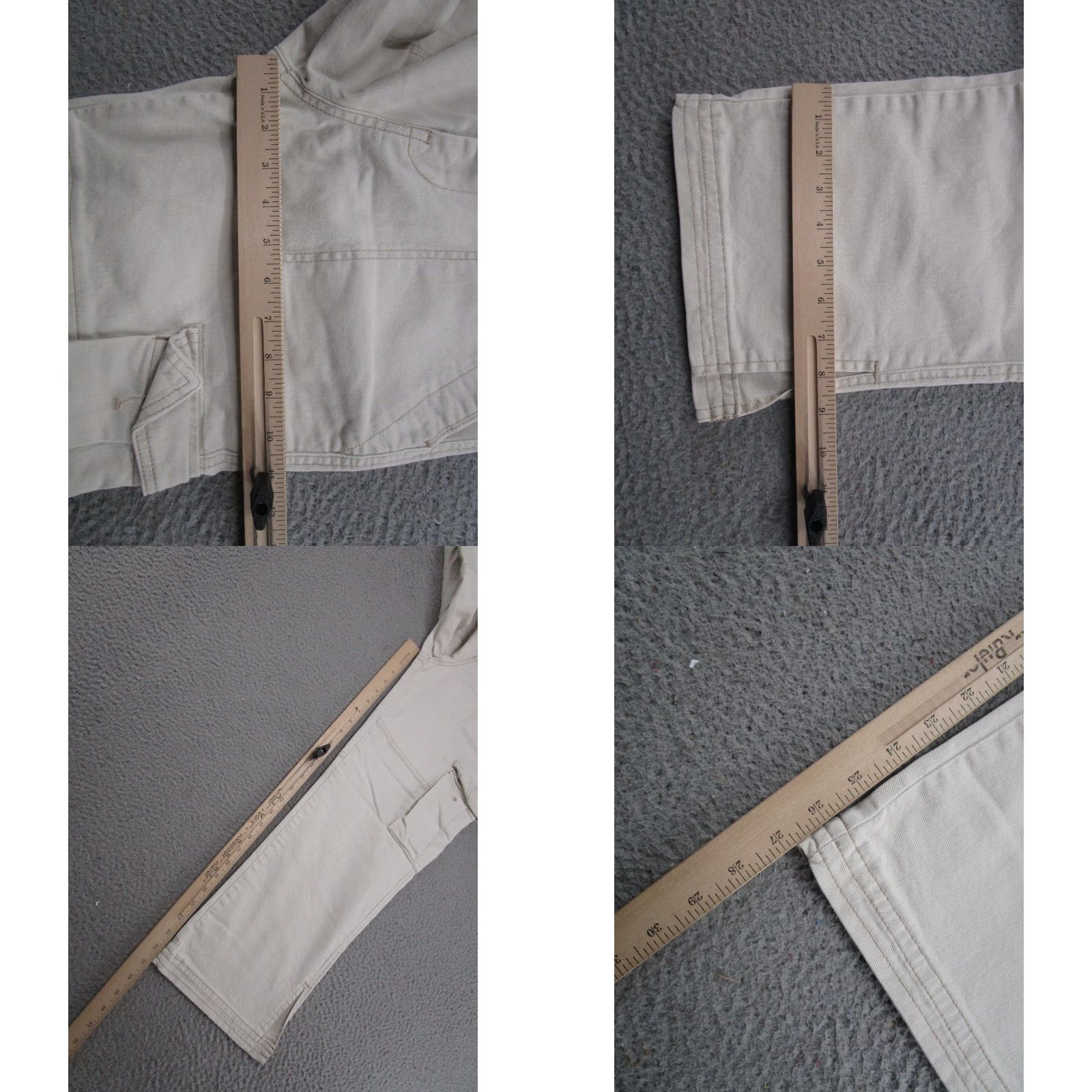 Vintage Kensie Jeans Straight Cargo Ivory Size 6/28 READ Womens Size 28" / US 6 / IT 42 - 8 Thumbnail