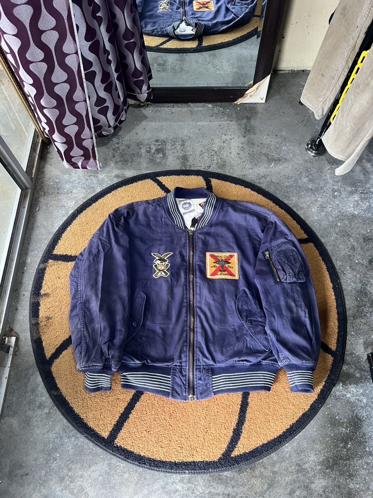 Japanese Brand 🔥Eastboy Sports Bomber Style Zipper Jacket Size US XL / EU 56 / 4 - 1 Thumbnail