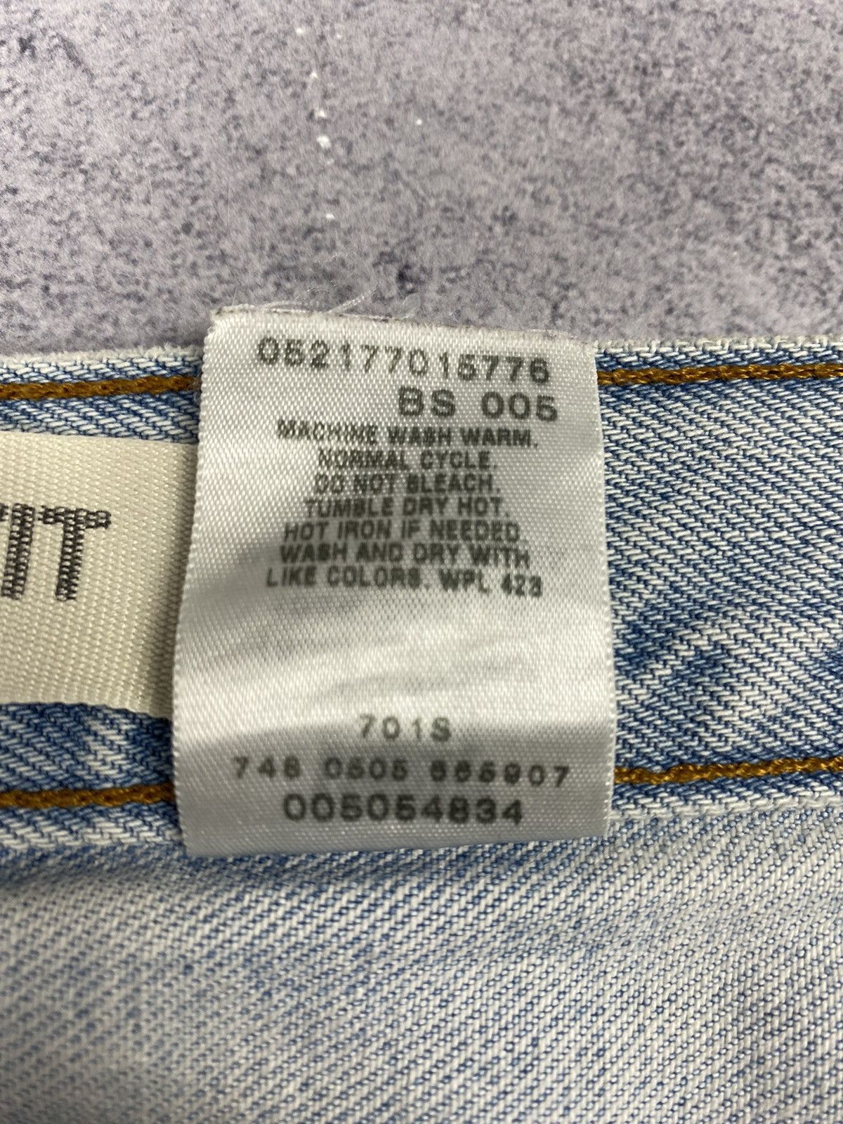 Levi's × Vintage Vintage Levis 505 Regular Fit Dissected Blue Denim Jeans Size US 34 / EU 50 - 19 Thumbnail