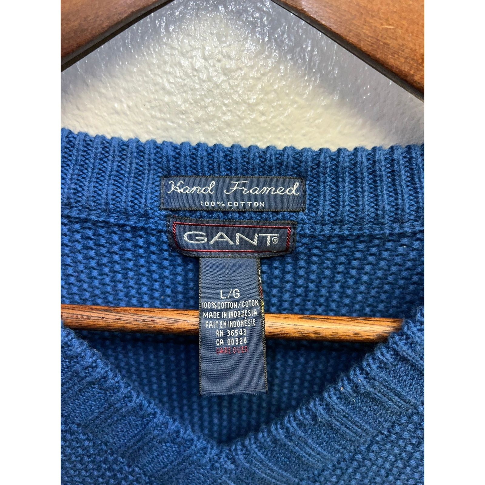 Gant Vintage Gant Golf Sweater Hand Framed Golfing Blue 90s Large Size US L / EU 52-54 / 3 - 5 Thumbnail