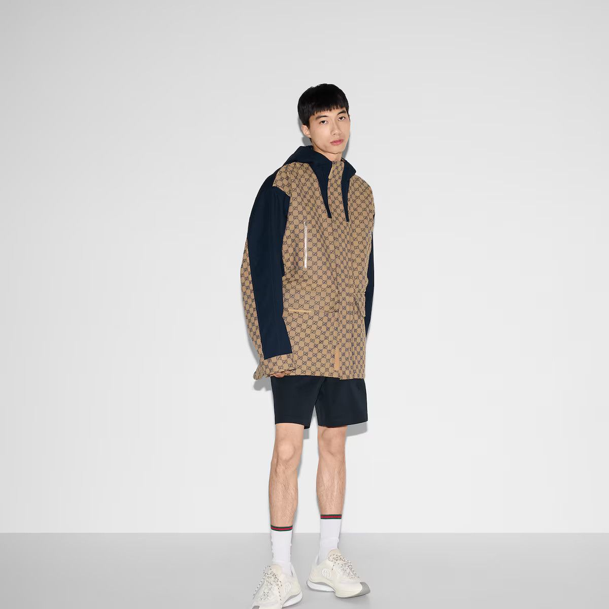 Gucci o1s1wg110125 GG Canvas Jacket in Beige/Blue Size US L / EU 52-54 / 3 - 5 Thumbnail