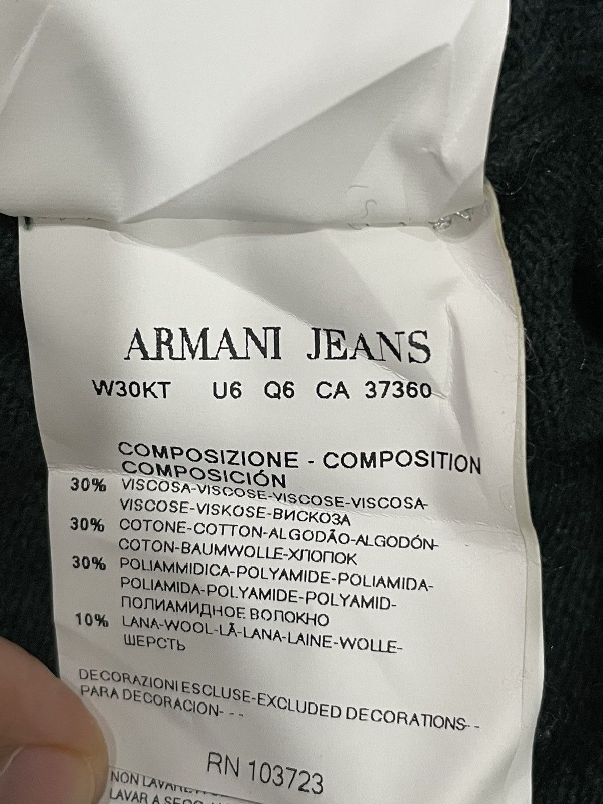 Armani Armani Jeans 30 anniversary 2011 Cardigan Size US XS / EU 42 / 0 - 4 Thumbnail